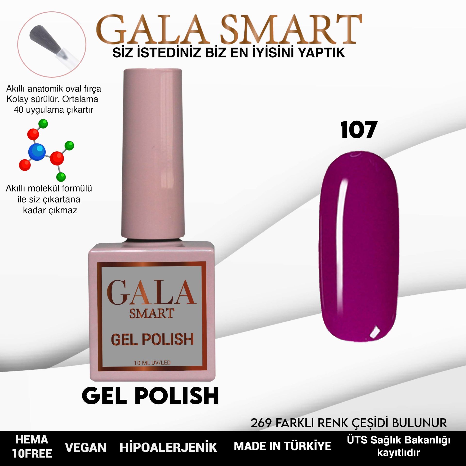 Classic Gel Polish No: 107 resmi