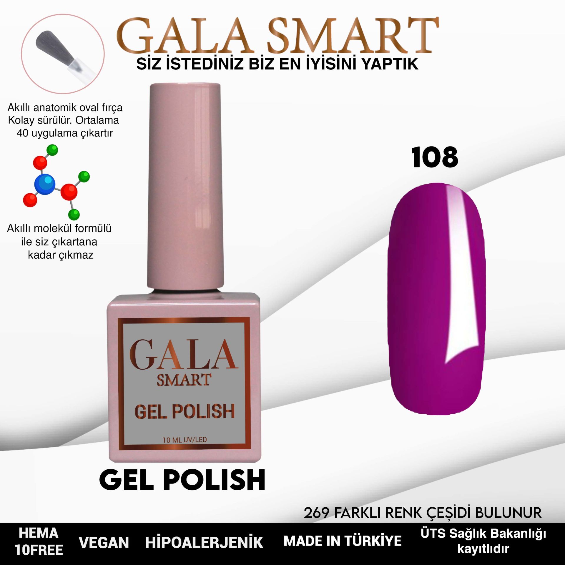 Classic Gel Polish No: 108 resmi