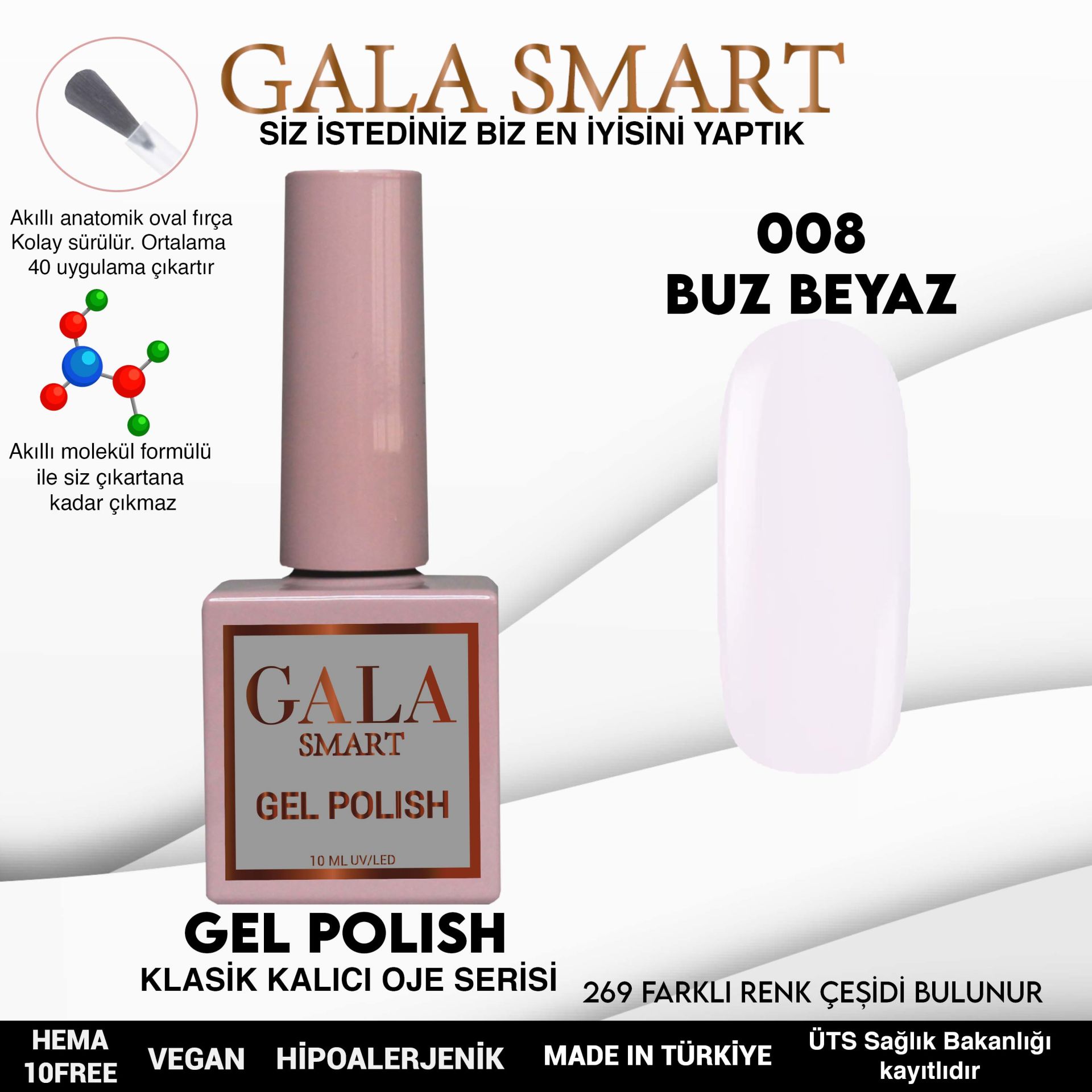 Classic Gel Polish No: 008 resmi
