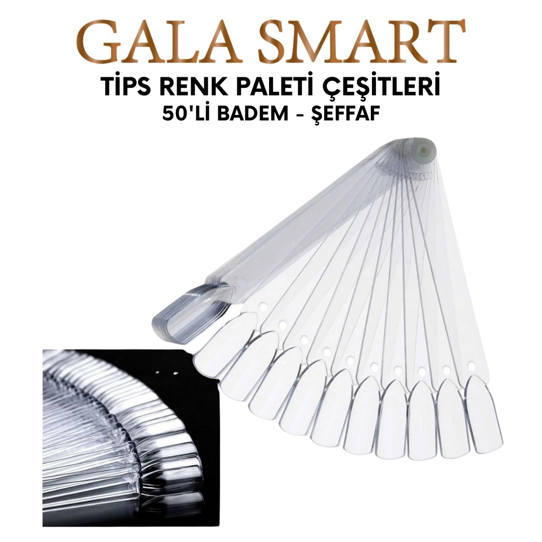 Tips Renk Paleti Badem 50'li - Şeffaf resmi