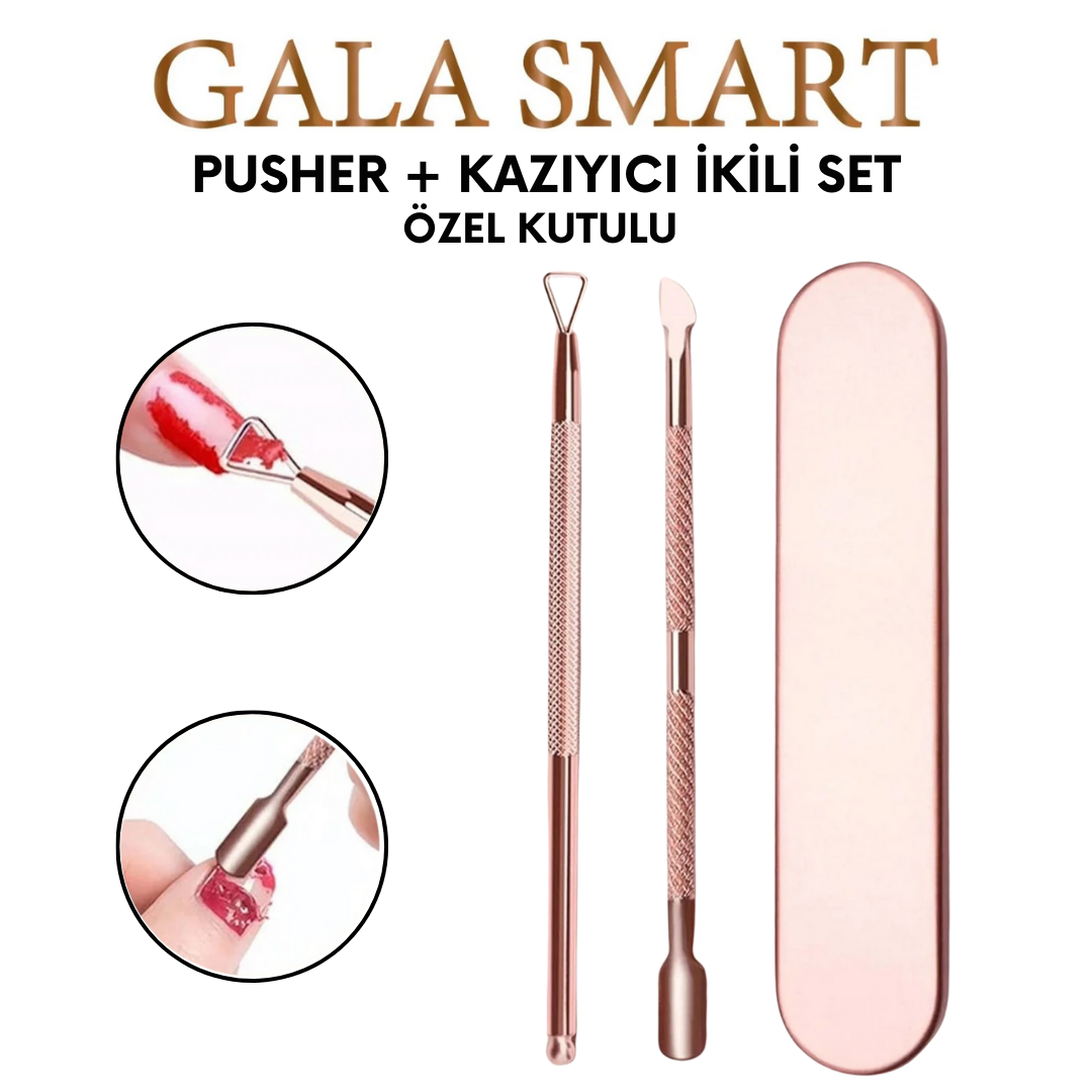 Özel Kutulu Pusher + Kazıyıcı İkili Set resmi