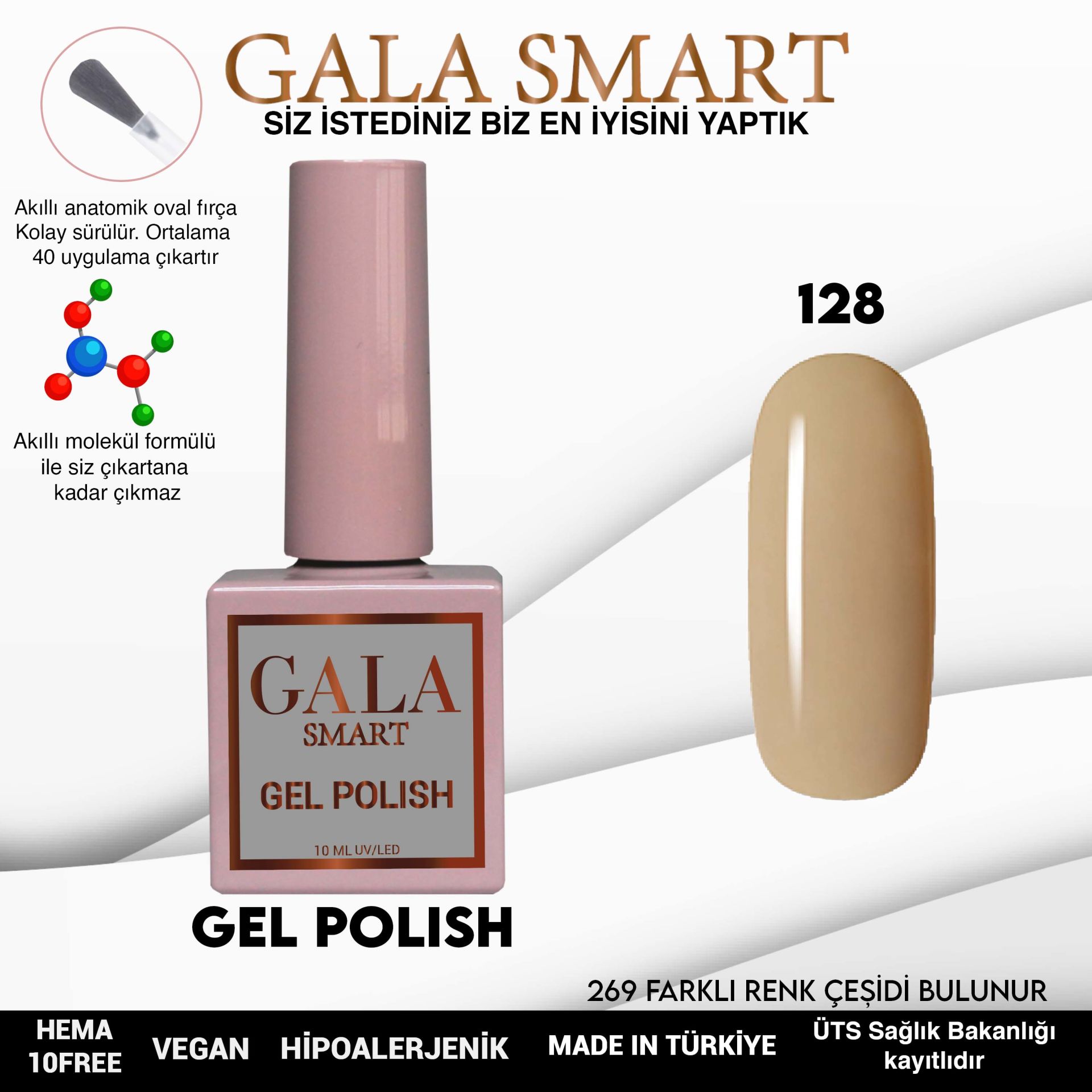 Classic Gel Polish No: 128 resmi