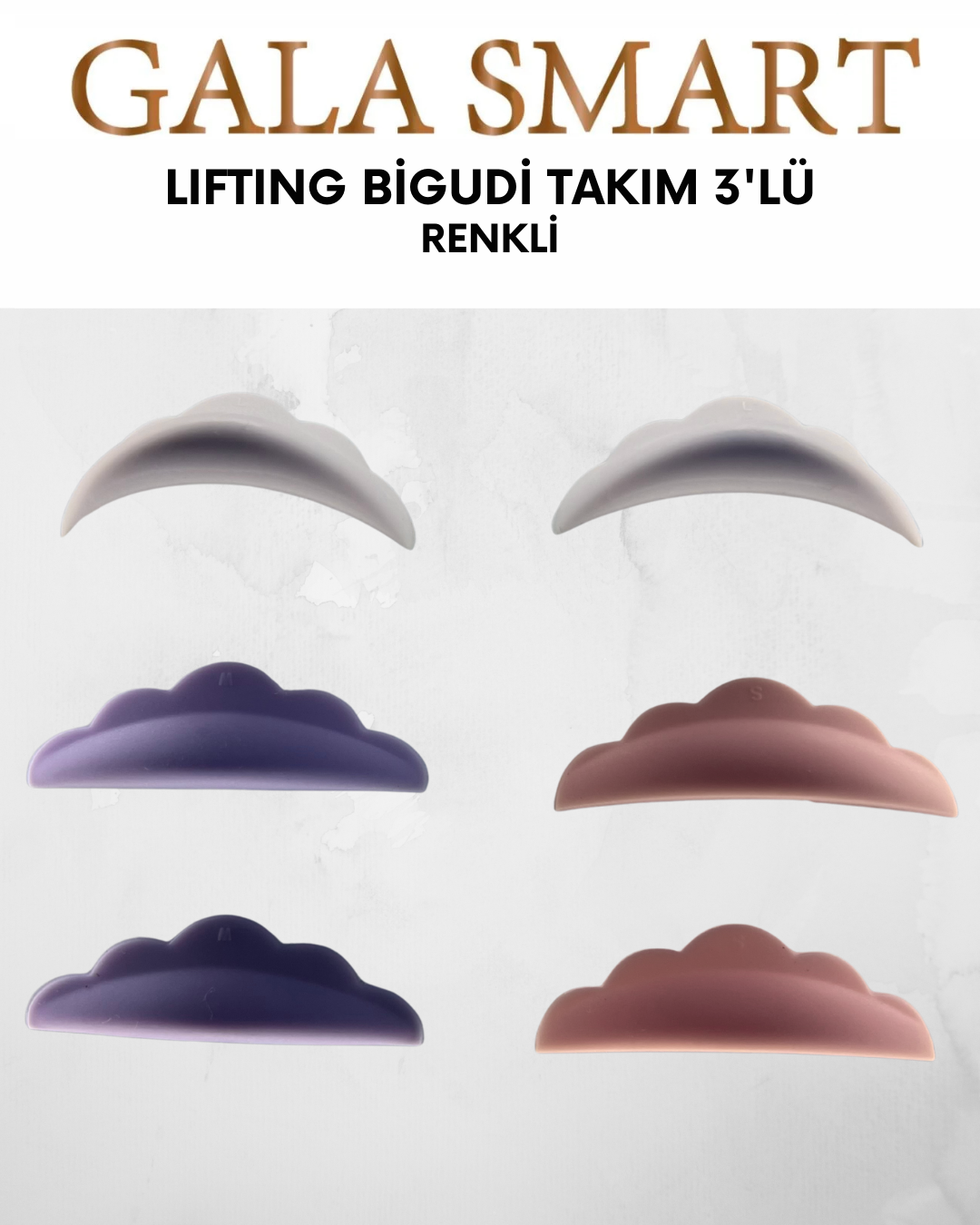 Lifting Bigüdü Takım Üçlü - Renkli resmi