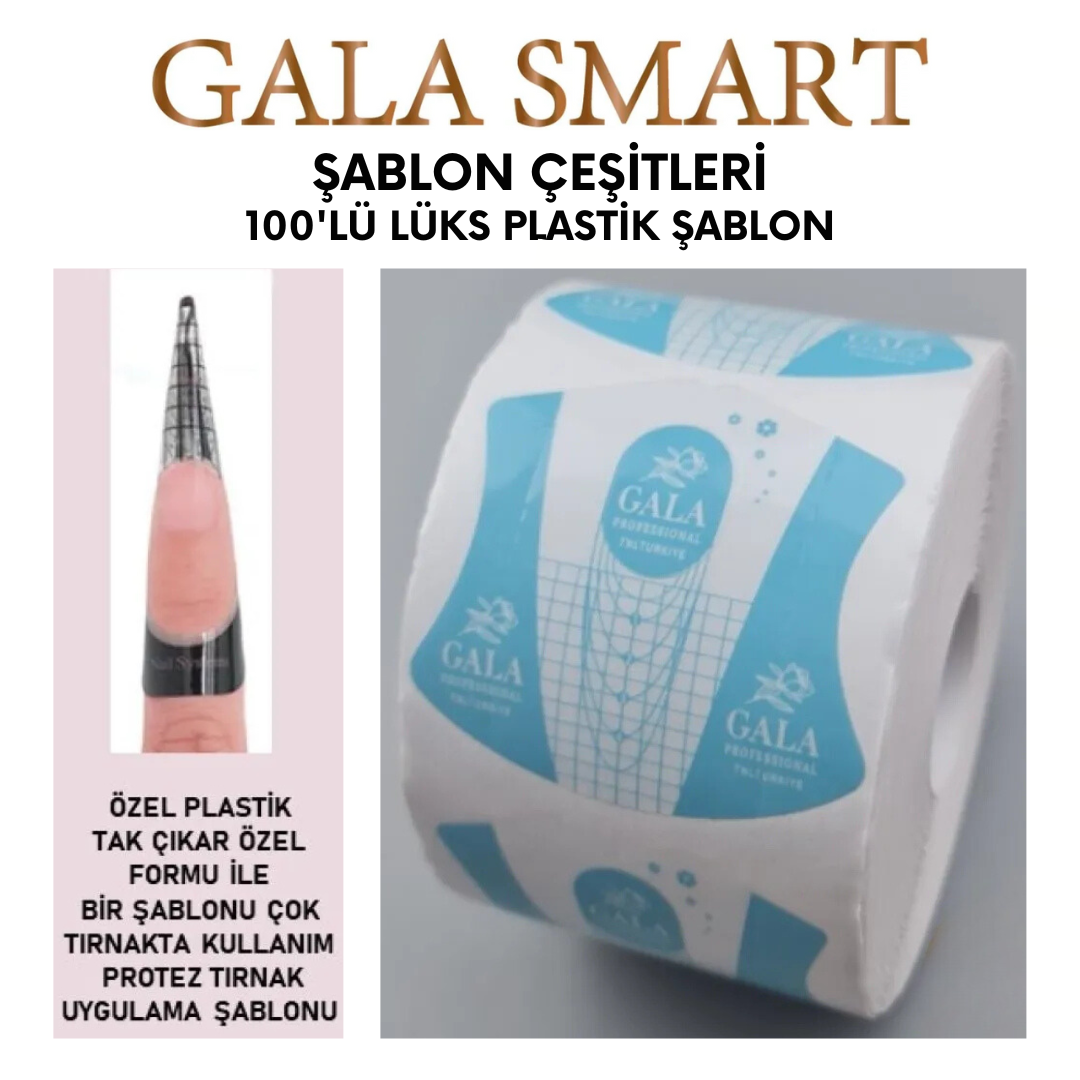 Lüks Plastik Şablon 100'lü resmi