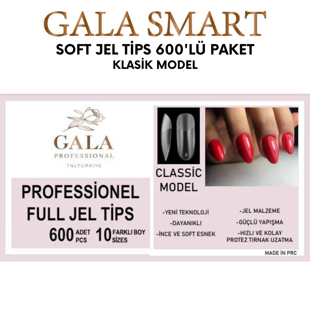 Soft Jel Tips 600'lü Paket - Klasik Model resmi
