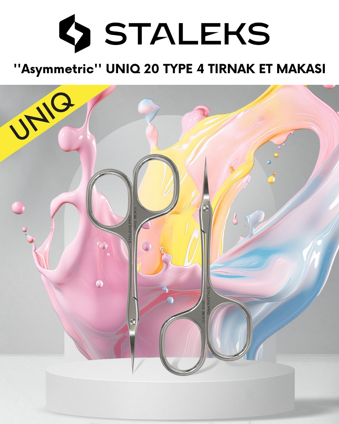 ''Asymmetric'' UNIQ 20 TYPE 4 Profesyonel Tırnak Eti Makası resmi