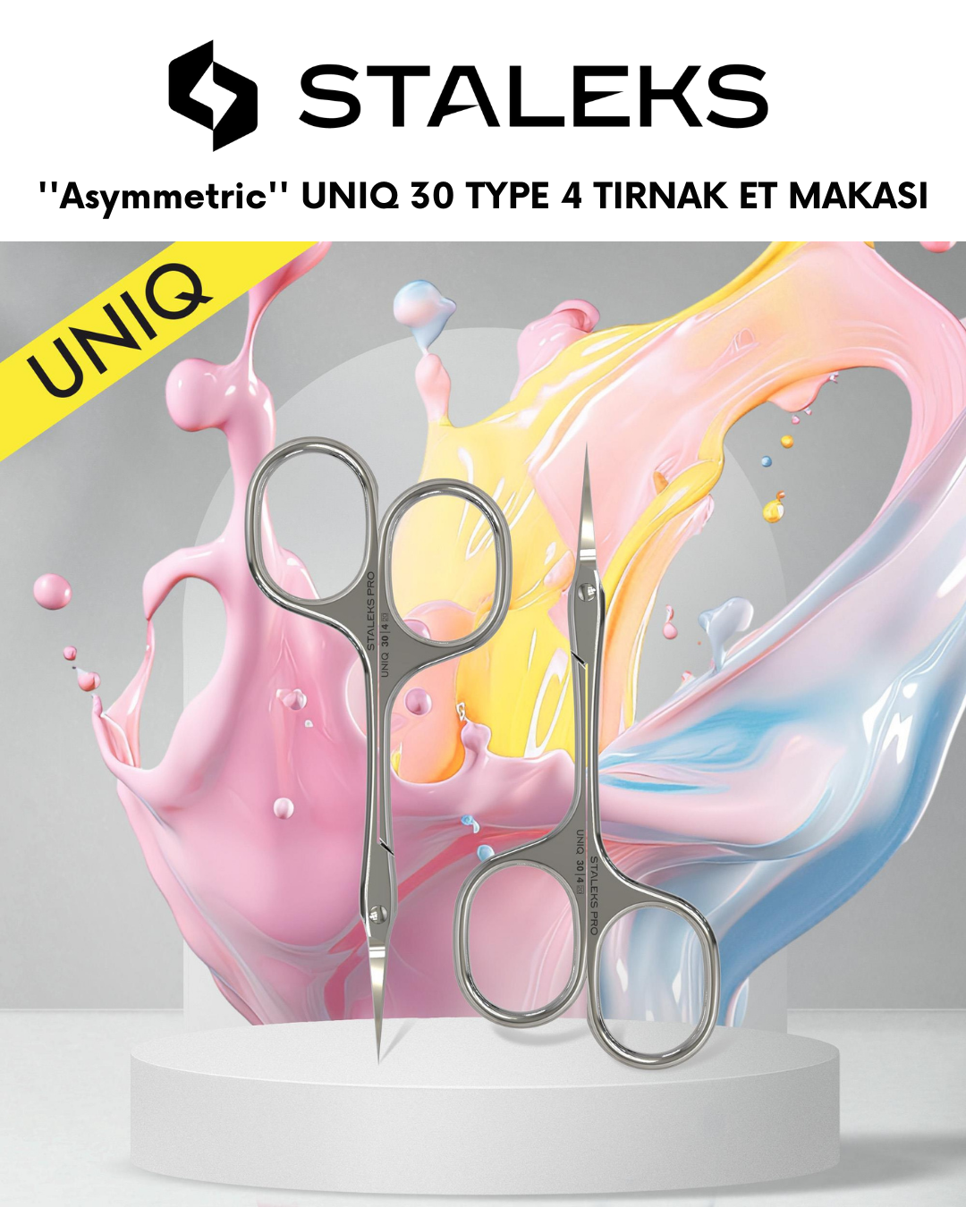 ''Asymmetric'' UNIQ 30 TYPE 4 Profesyonel Tırnak Eti Makası resmi
