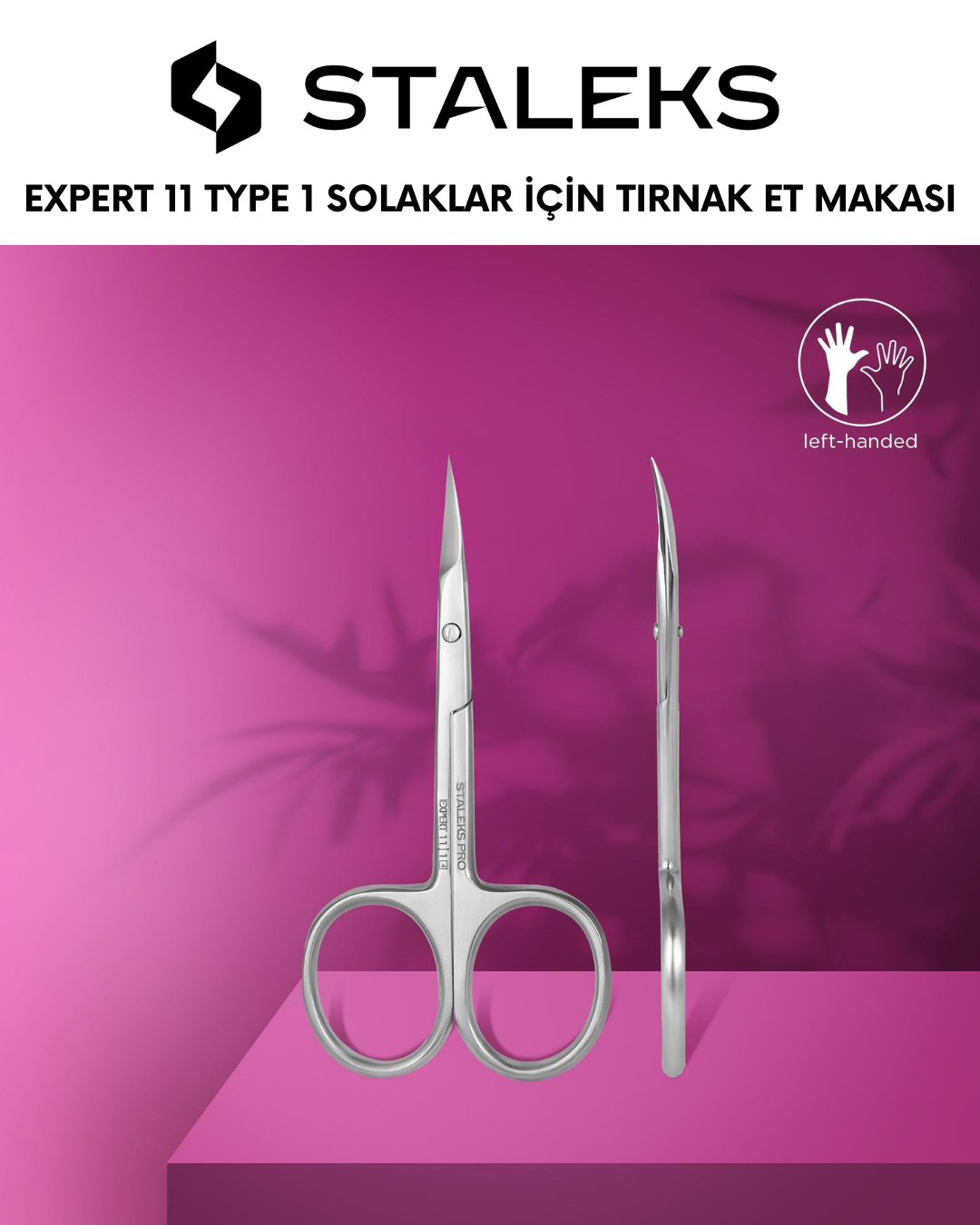 EXPERT 11 TYPE 1 Solaklar İçin Profesyonel Tırnak Eti Makası resmi