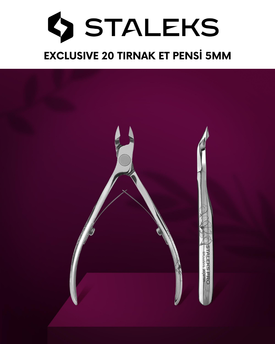 EXCLUSIVE 20 Profesyonel Tırnak Eti Pensi 5 mm (Magnolia) resmi