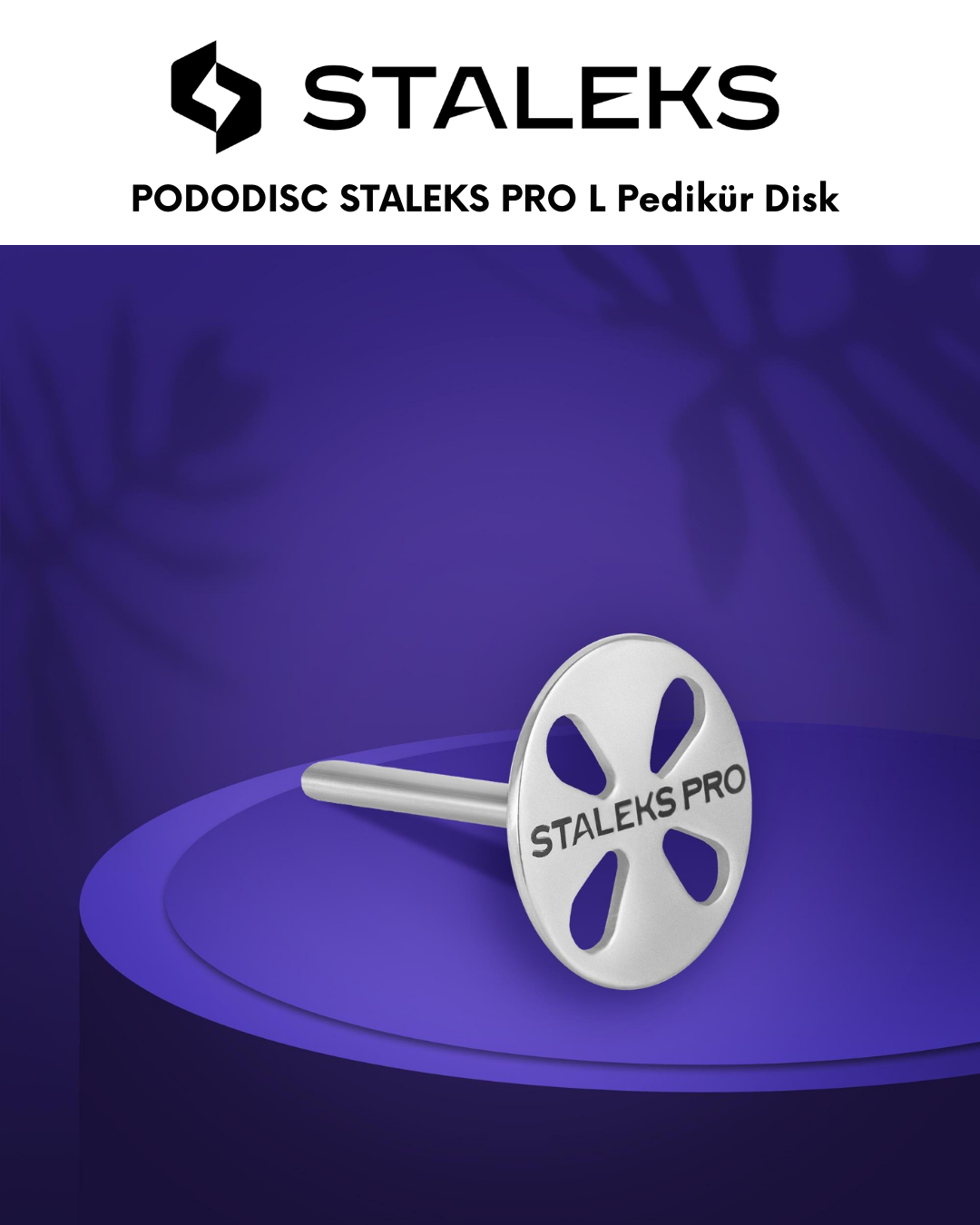 PODODISC STALEKS PRO L Pedikür Disk (25 mm), 180 Grit Törpüler Set Ile (5 Adet) resmi