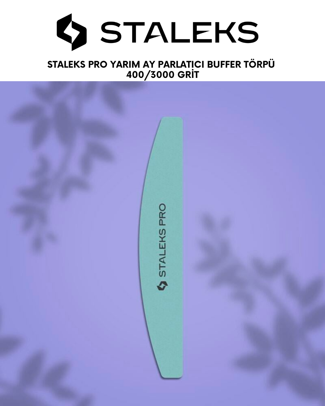 STALEKS PRO Yarım Ay Parlatıcı Buffer Törpü 400/3000 Grit, 1 adet resmi