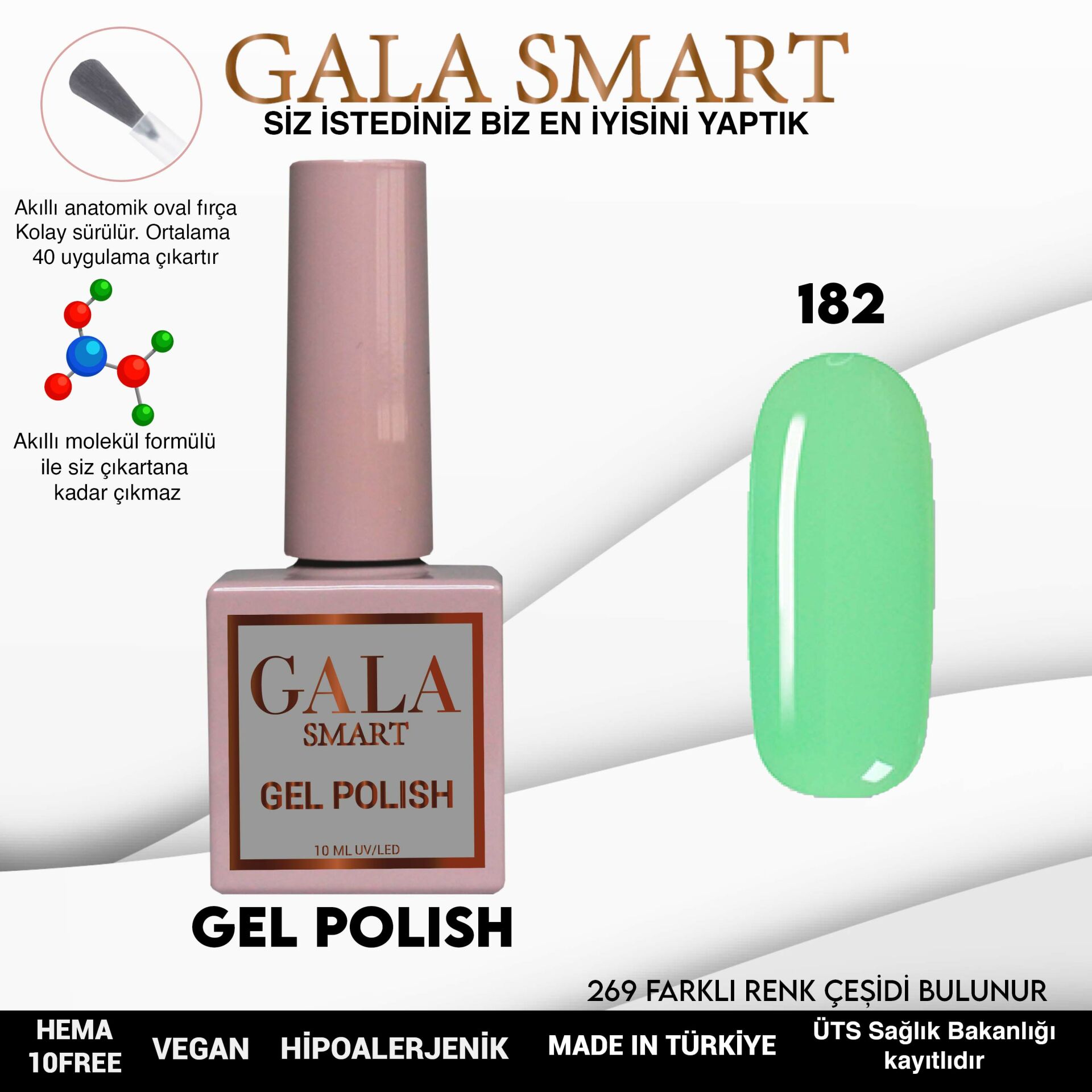 Classic Gel Polish No: 182 resmi