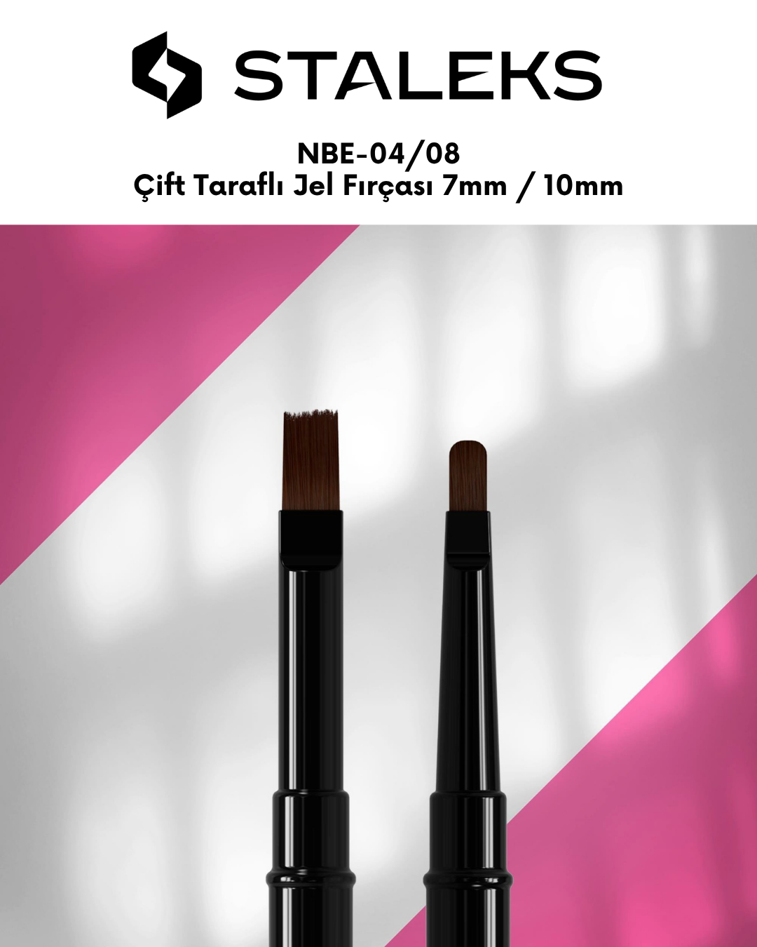 EXPERT çift taraflı jel fırçası 7 mm / jel fırçası 10 mm resmi