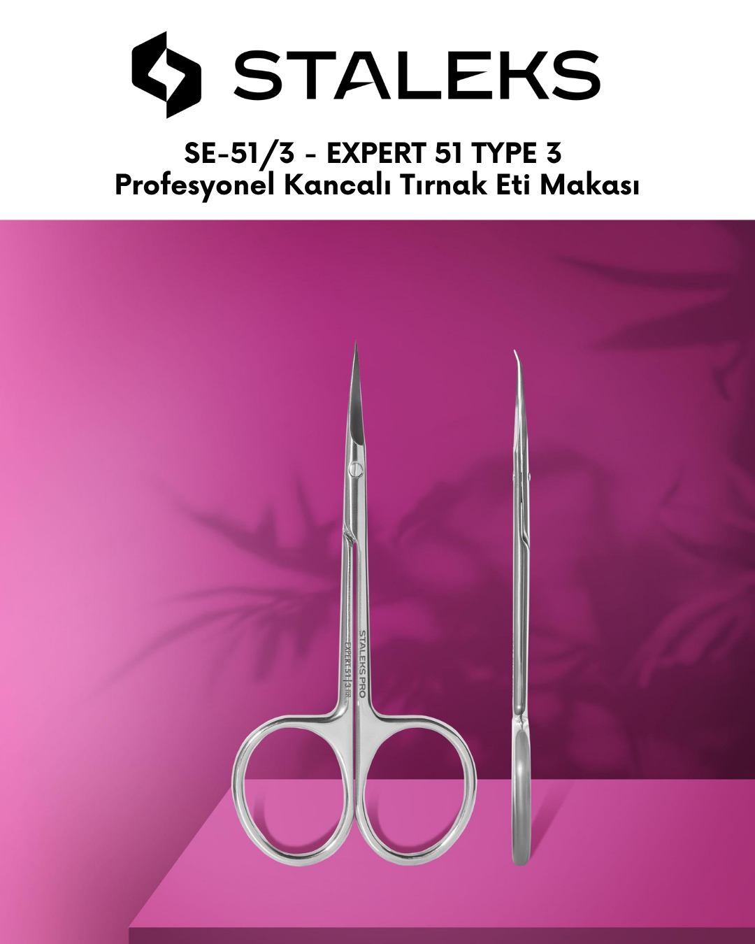 EXPERT 51 TYPE 3 Profesyonel Kancalı Tırnak Eti Makası resmi