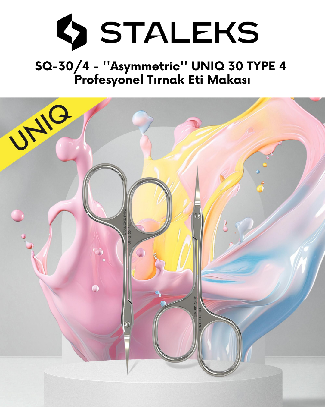 ''Asymmetric'' UNIQ 30 TYPE 4 Profesyonel Tırnak Eti Makası resmi