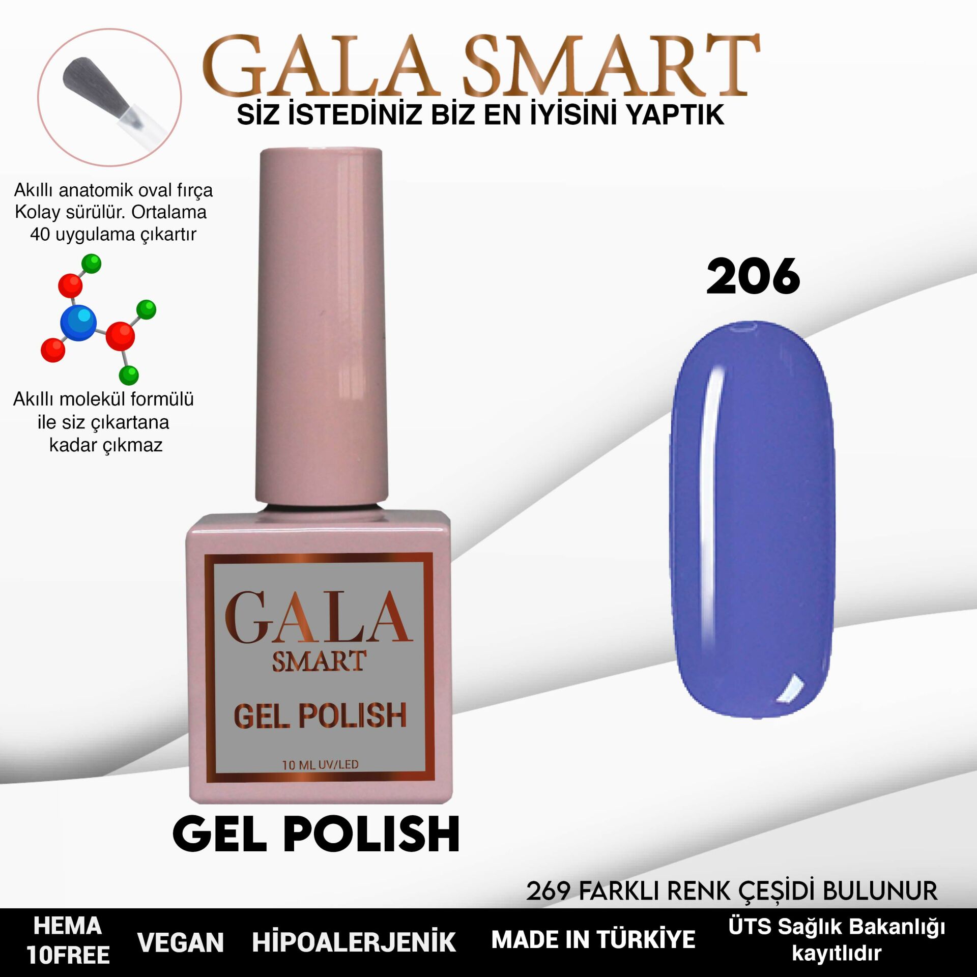 Classic Gel Polish No: 206 resmi