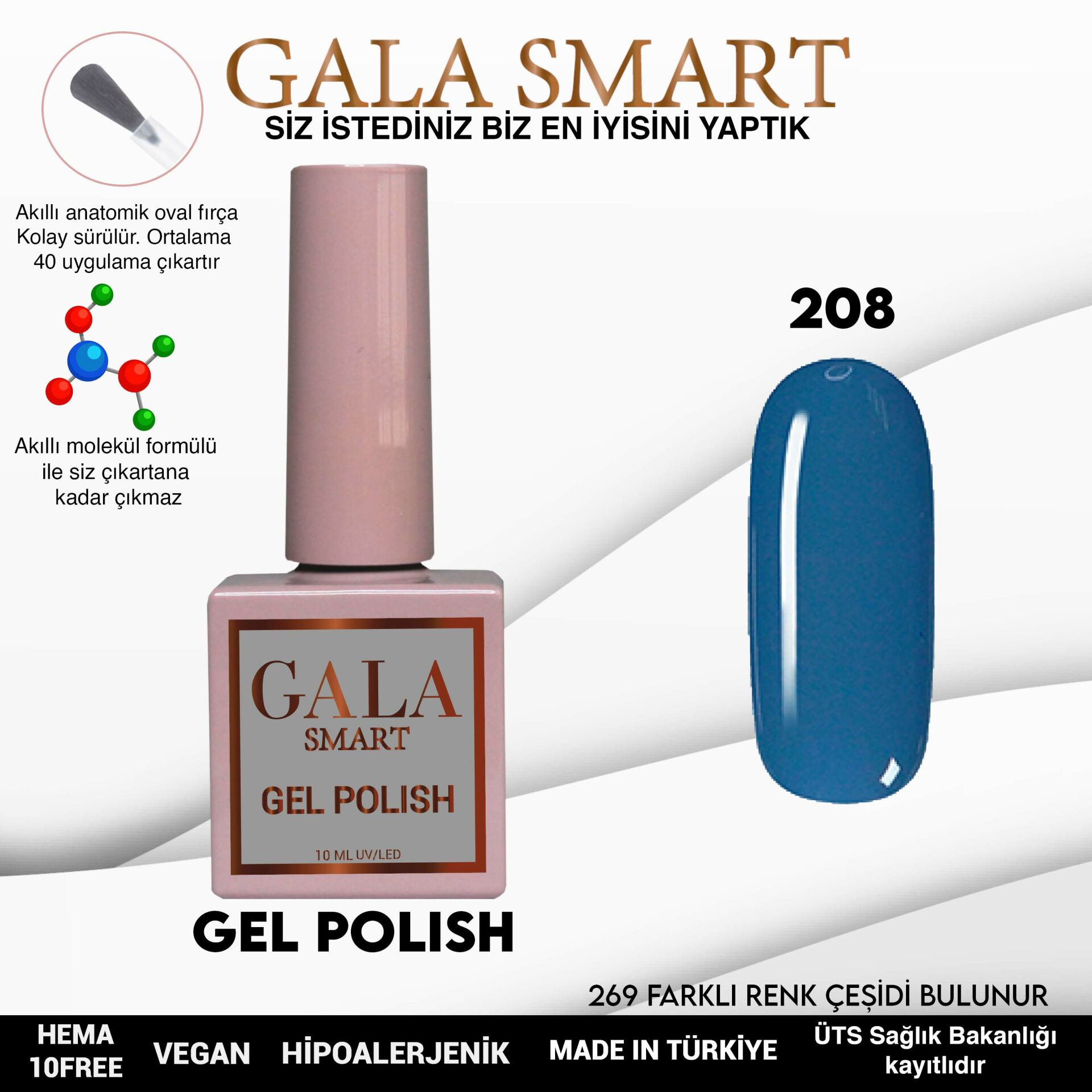 Classic Gel Polish No: 208 resmi