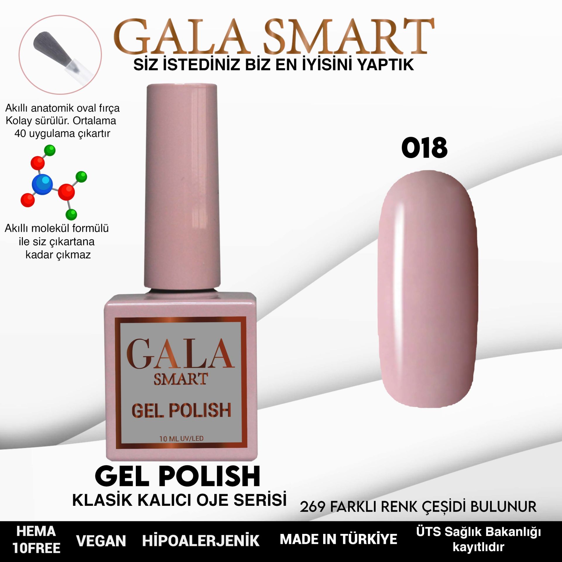 Classic Gel Polish No: 018 resmi