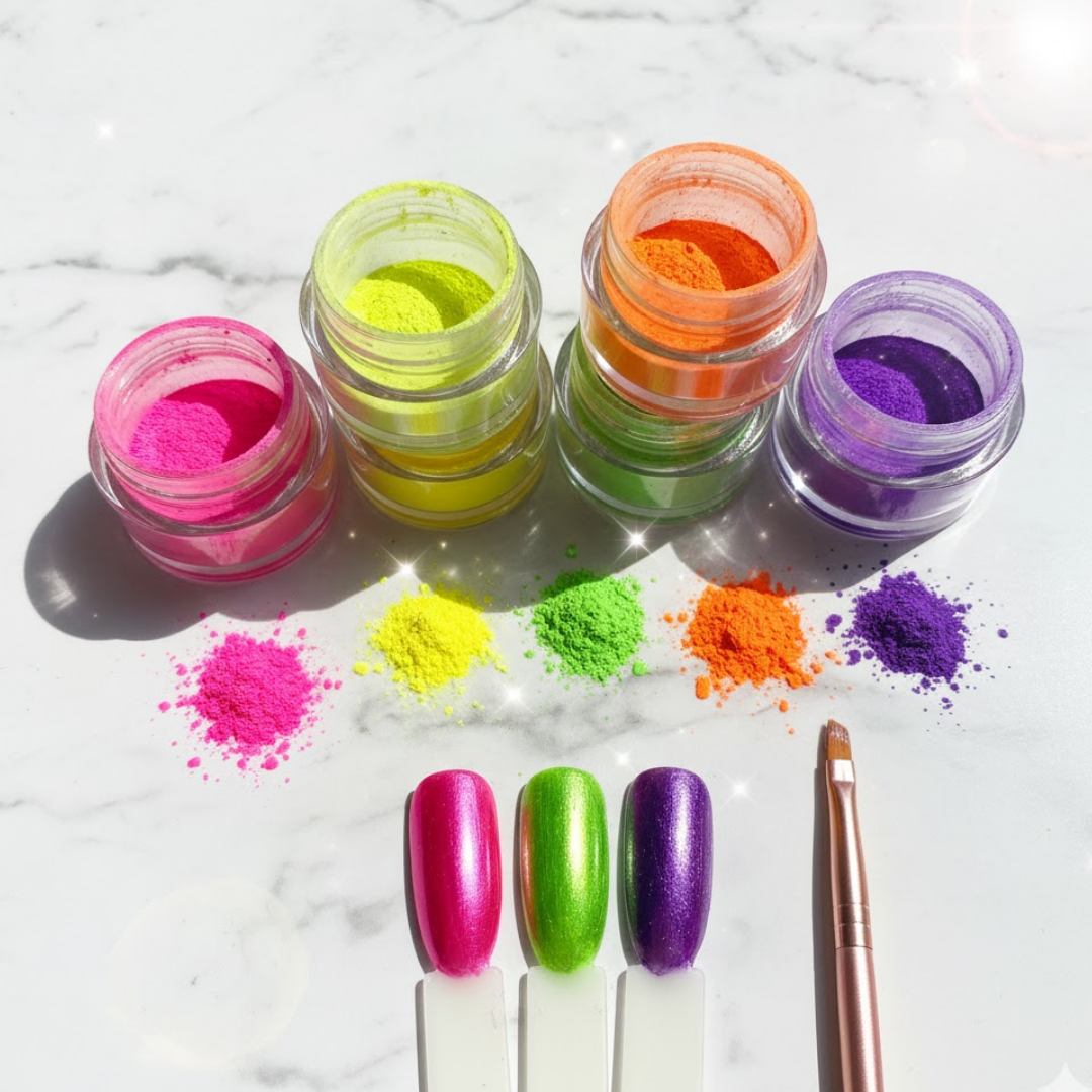 Neon Pigment Toz Set resmi