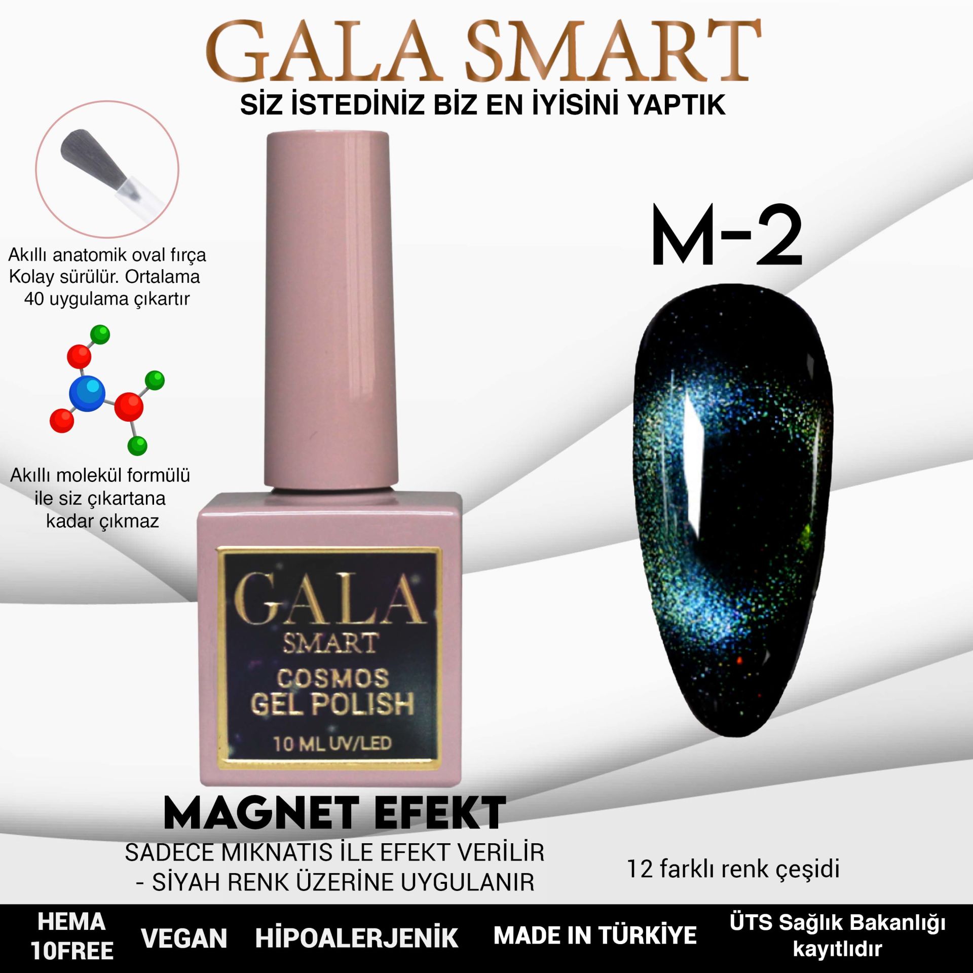 Cosmos Gel Polish No: M02 resmi