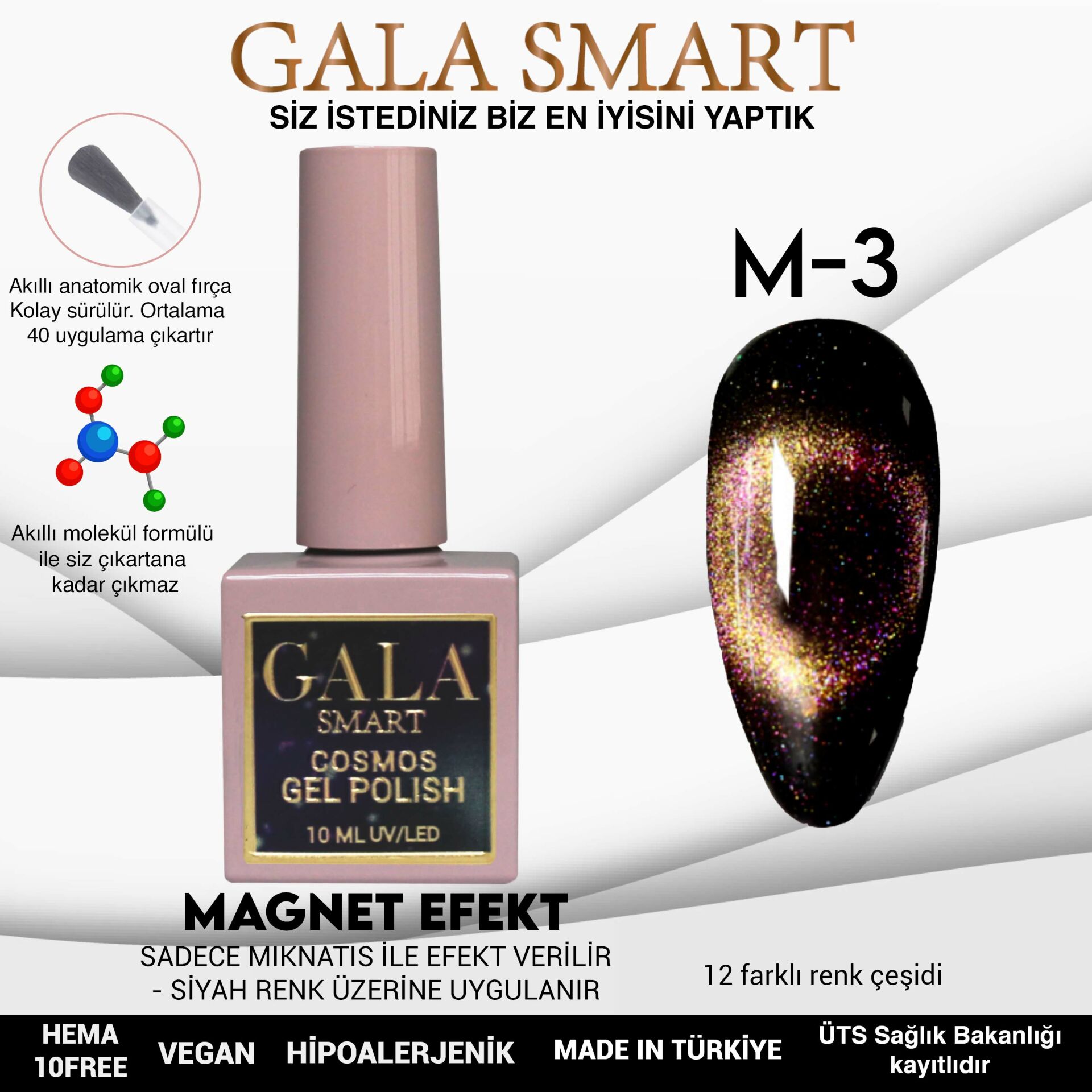 Cosmos Gel Polish No: M03 resmi
