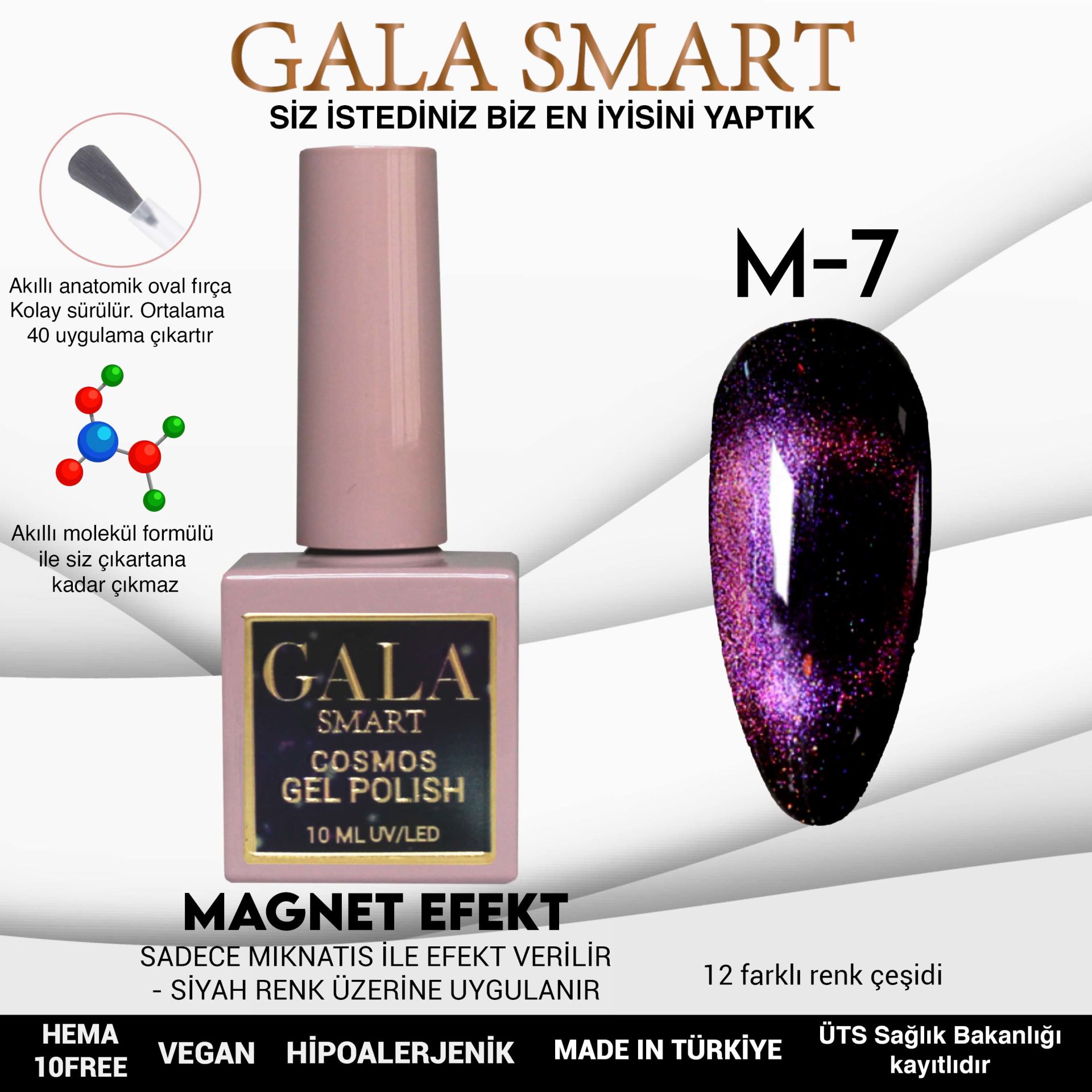 Cosmos Gel Polish No: M07 resmi
