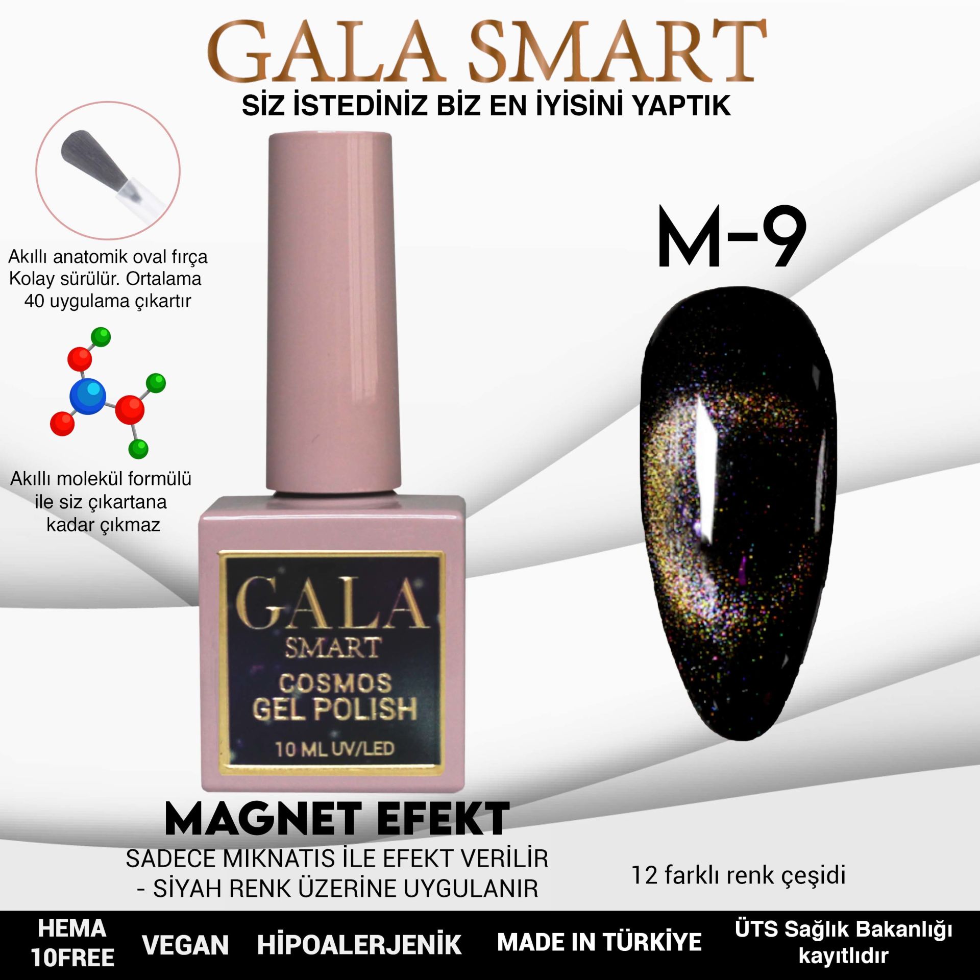 Cosmos Gel Polish No: M09 resmi