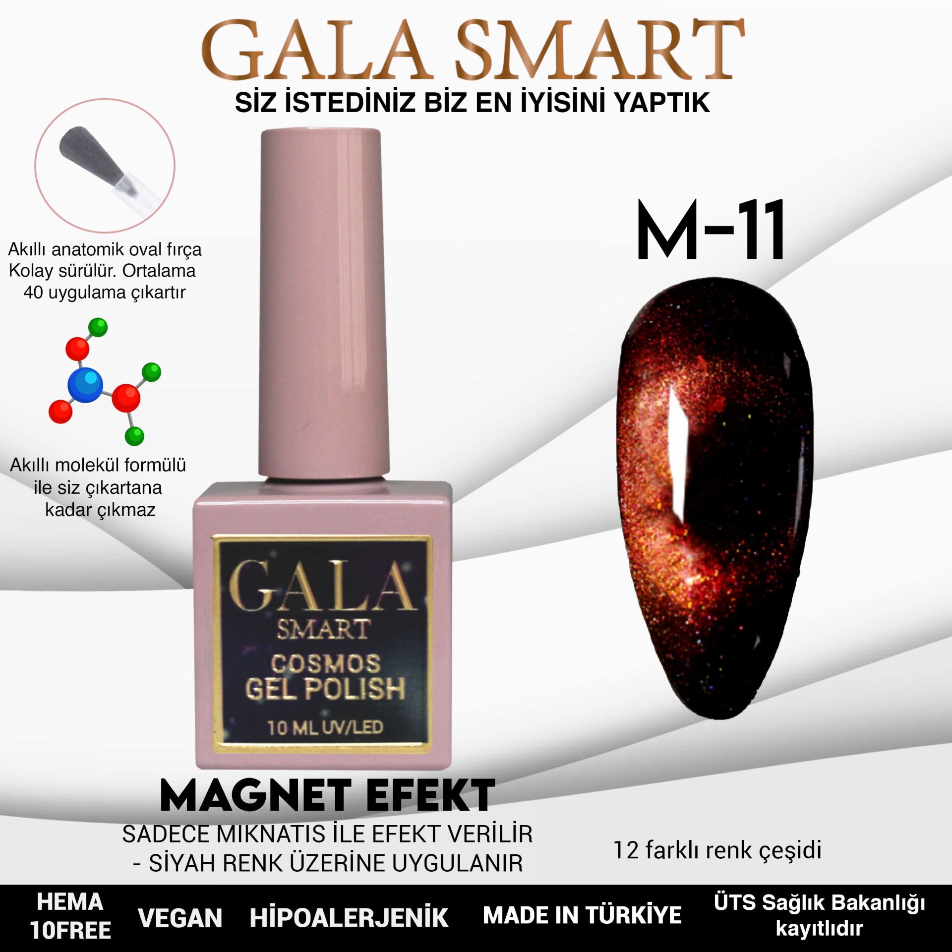 Cosmos Gel Polish No: M11 resmi