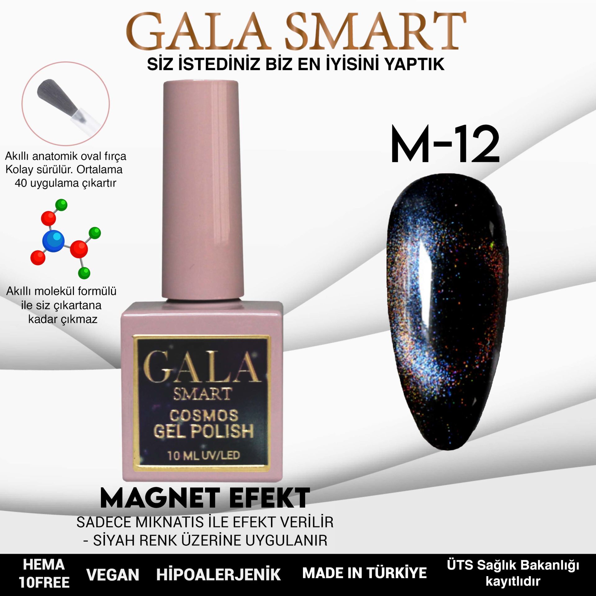 Cosmos Gel Polish No: M12 resmi