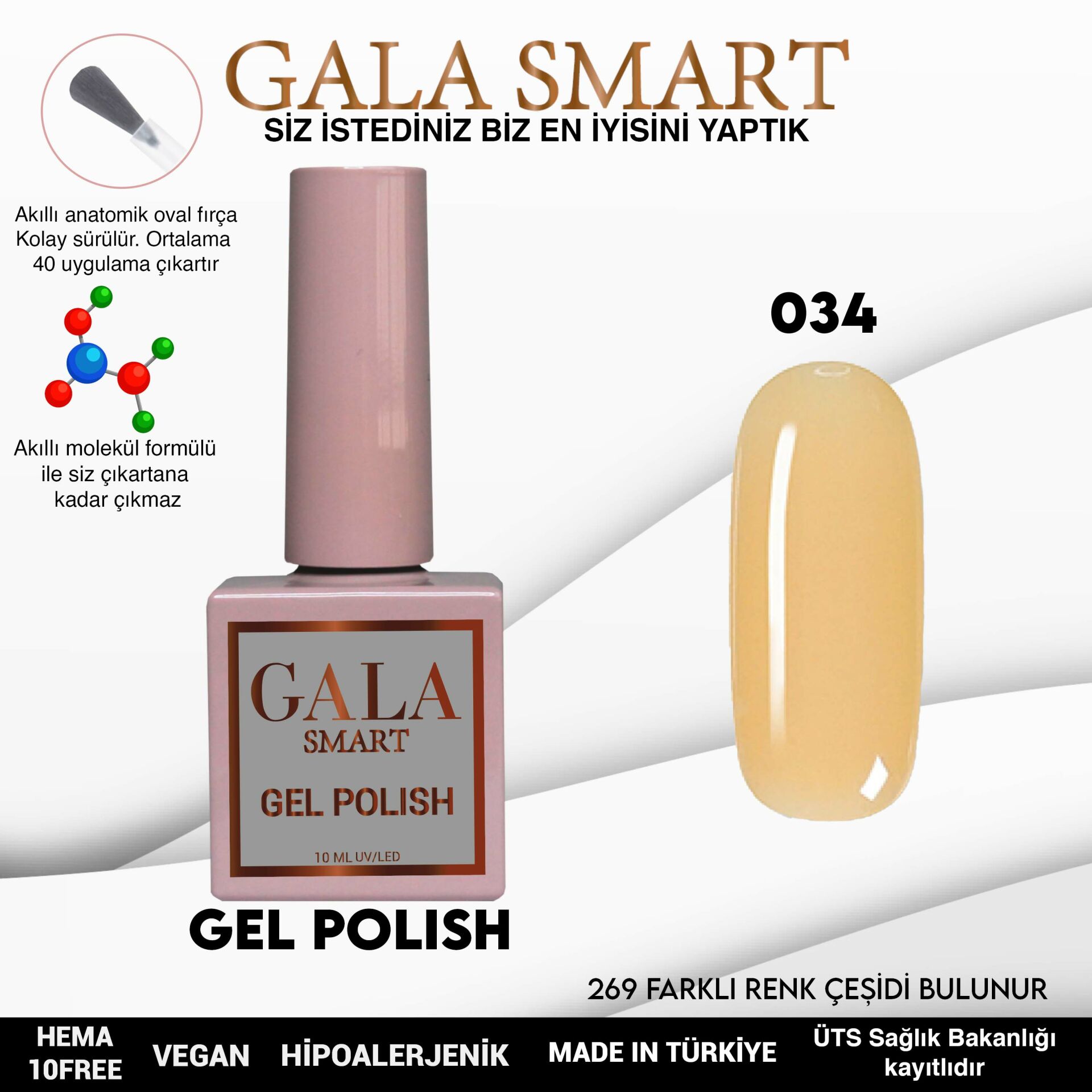 Classic Gel Polish No: 034 resmi
