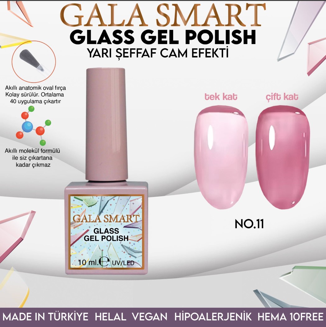 Glass Gel Polish No: GL-11 resmi