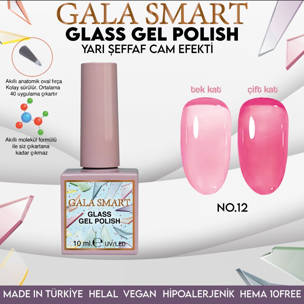 Glass Gel Polish No: GL-12 resmi