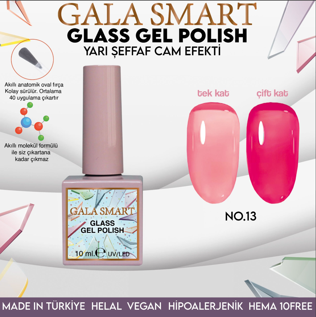 Glass Gel Polish No: GL-13 resmi