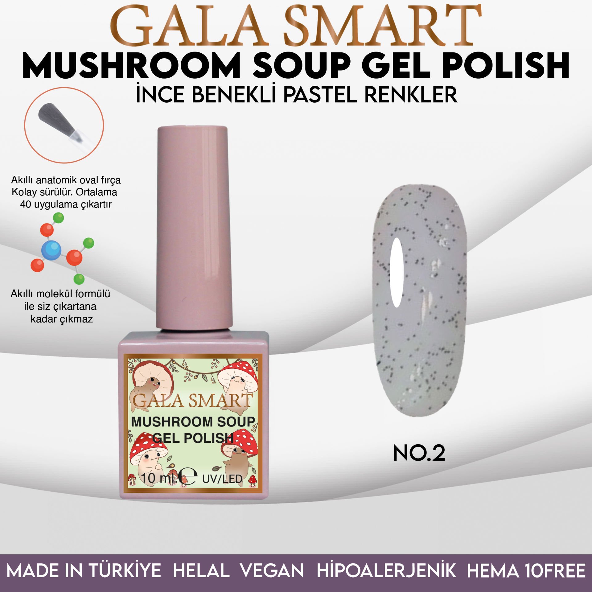 Mushroom Soup Gel Polish No: MS-02 resmi