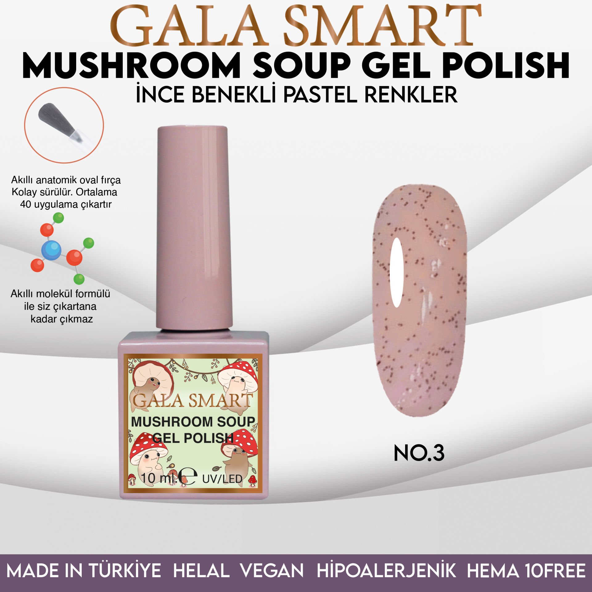 Mushroom Soup Gel Polish No: MS-03 resmi