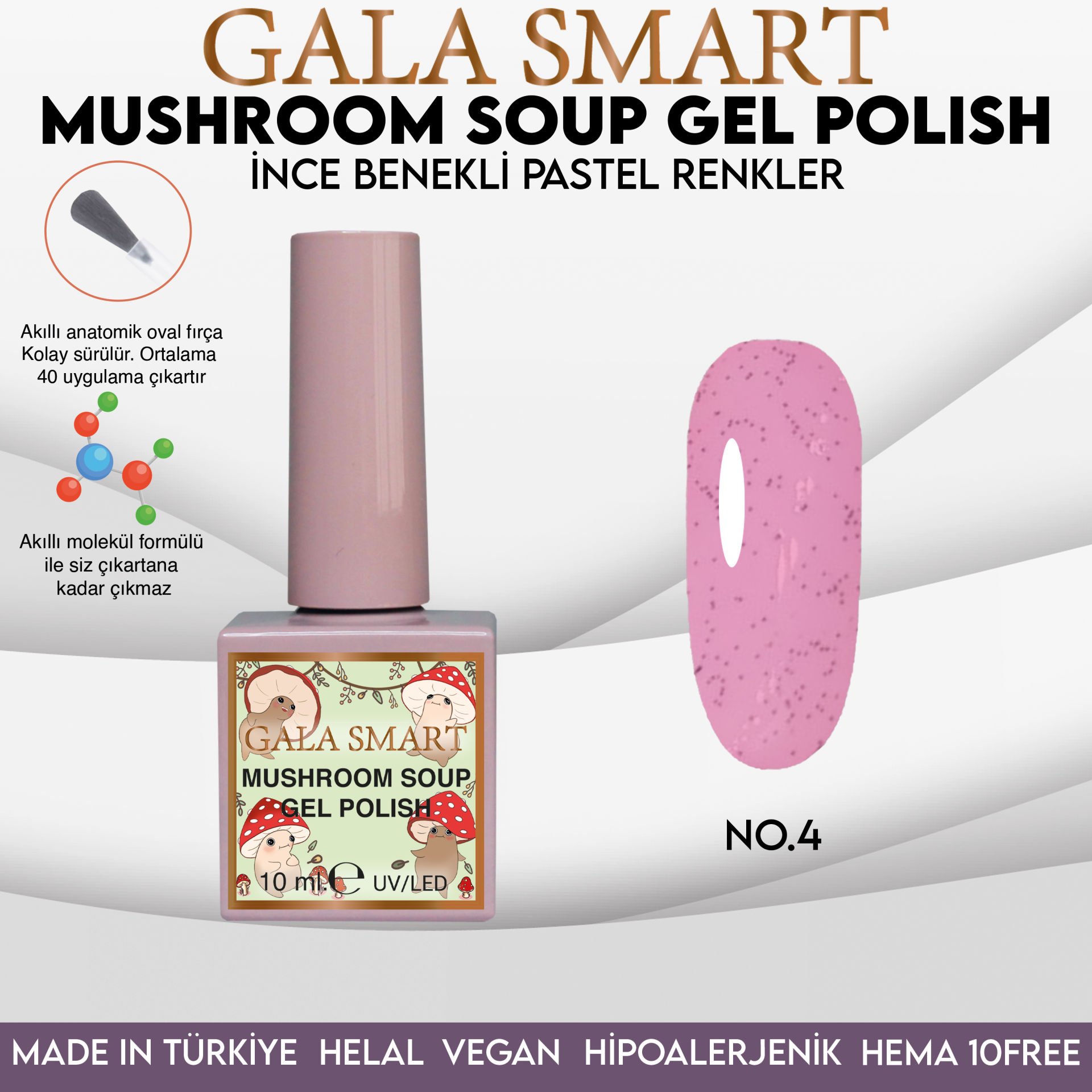 Mushroom Soup Gel Polish No: MS-04 resmi