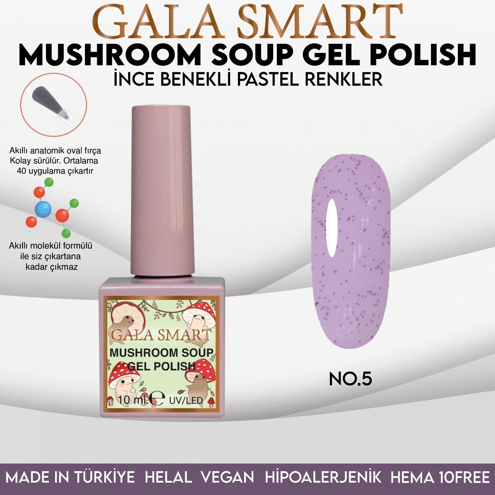 Mushroom Soup Gel Polish No: MS-05 resmi