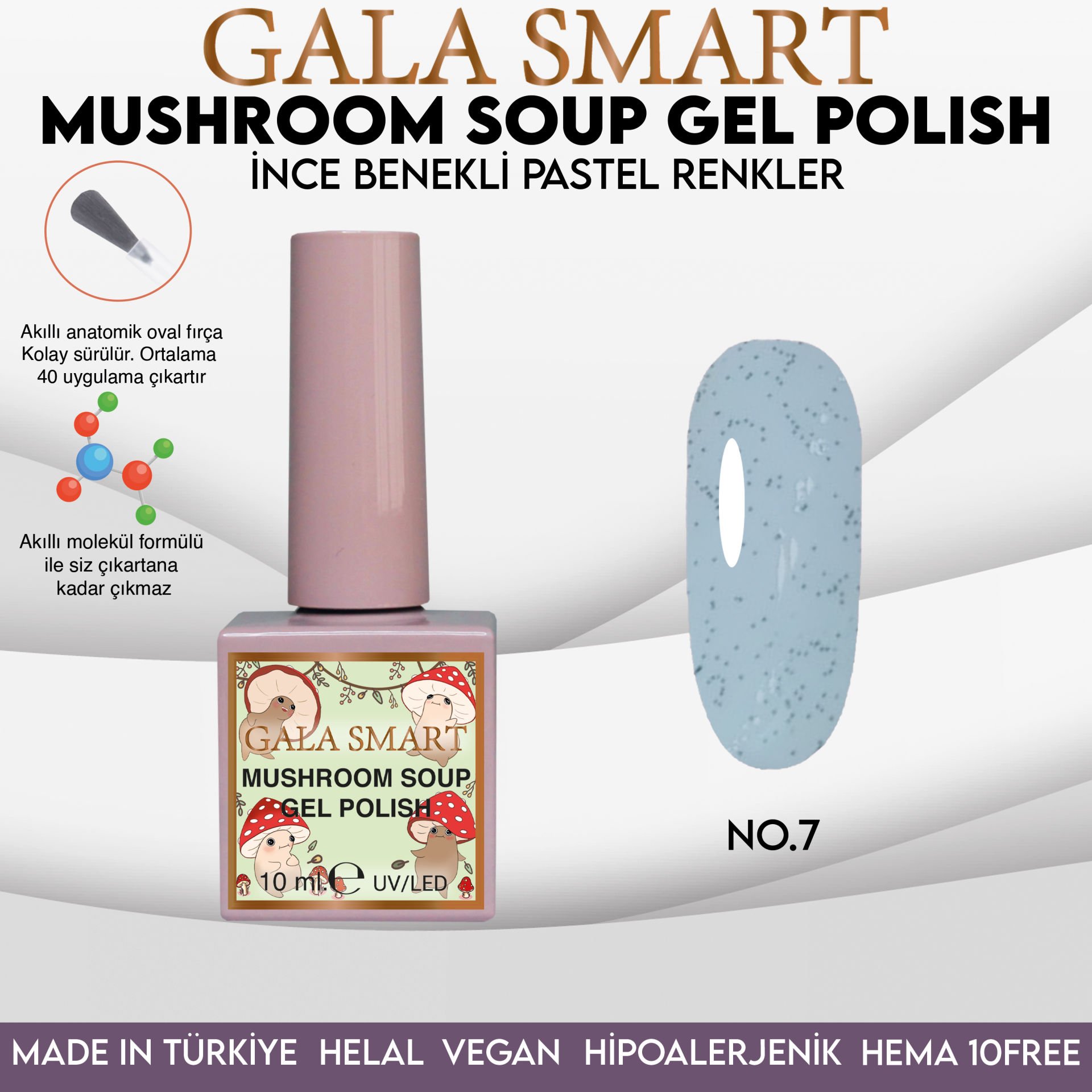 Mushroom Soup Gel Polish No: MS-07 resmi