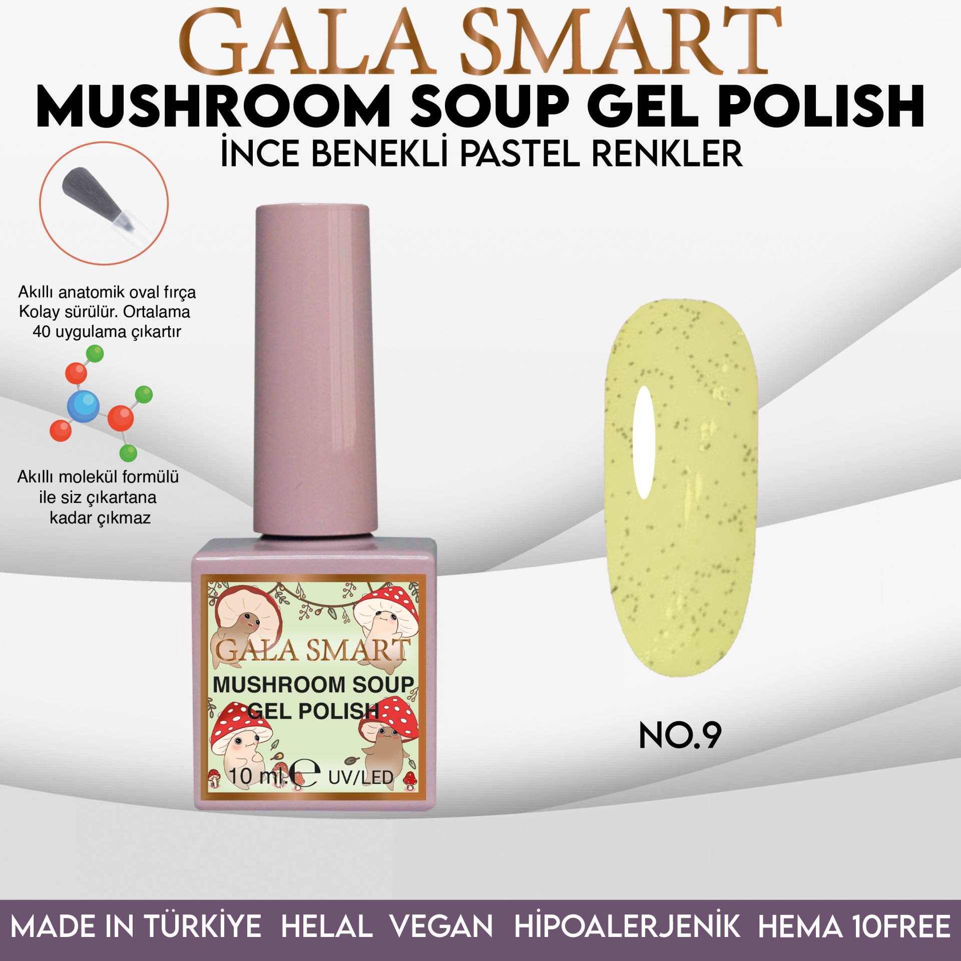 Mushroom Soup Gel Polish No: MS-09 resmi