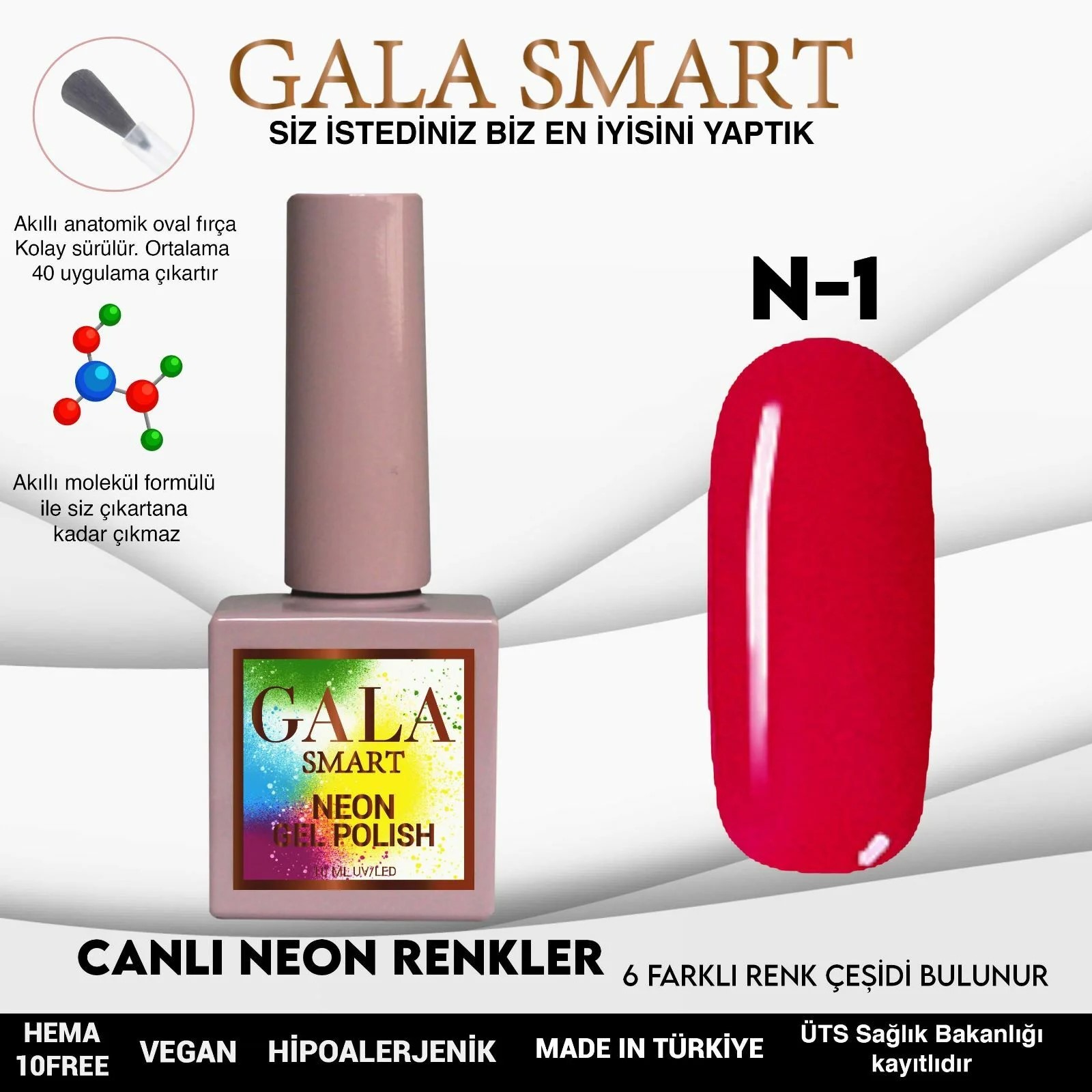 Neon Gel Polish No: N1 resmi