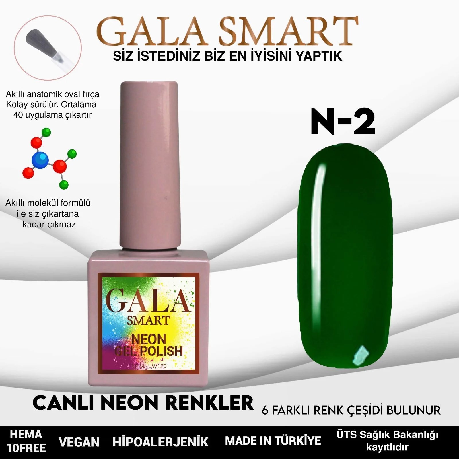 Neon Gel Polish No: N2 resmi