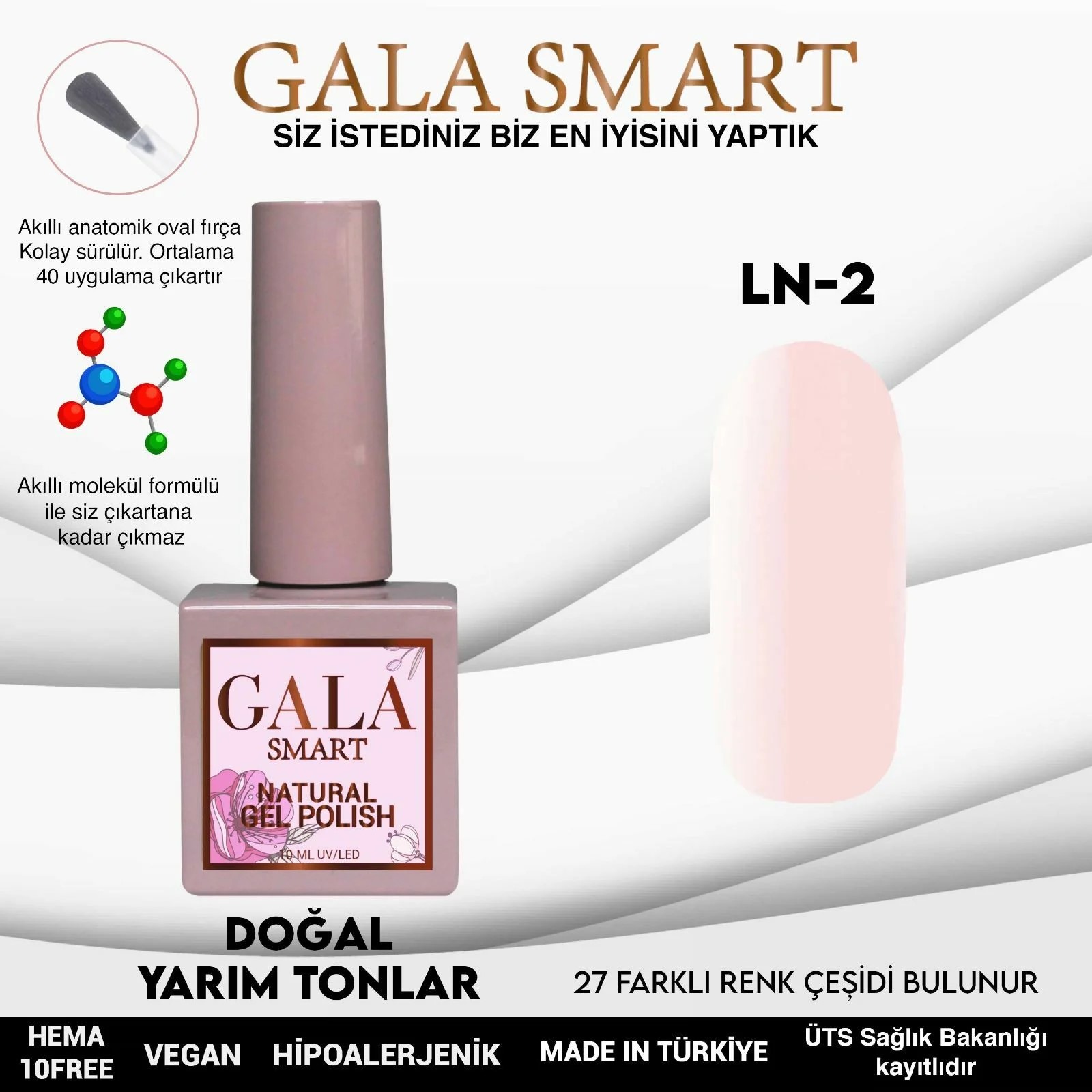 Natural Gel Polish No: LN02 resmi