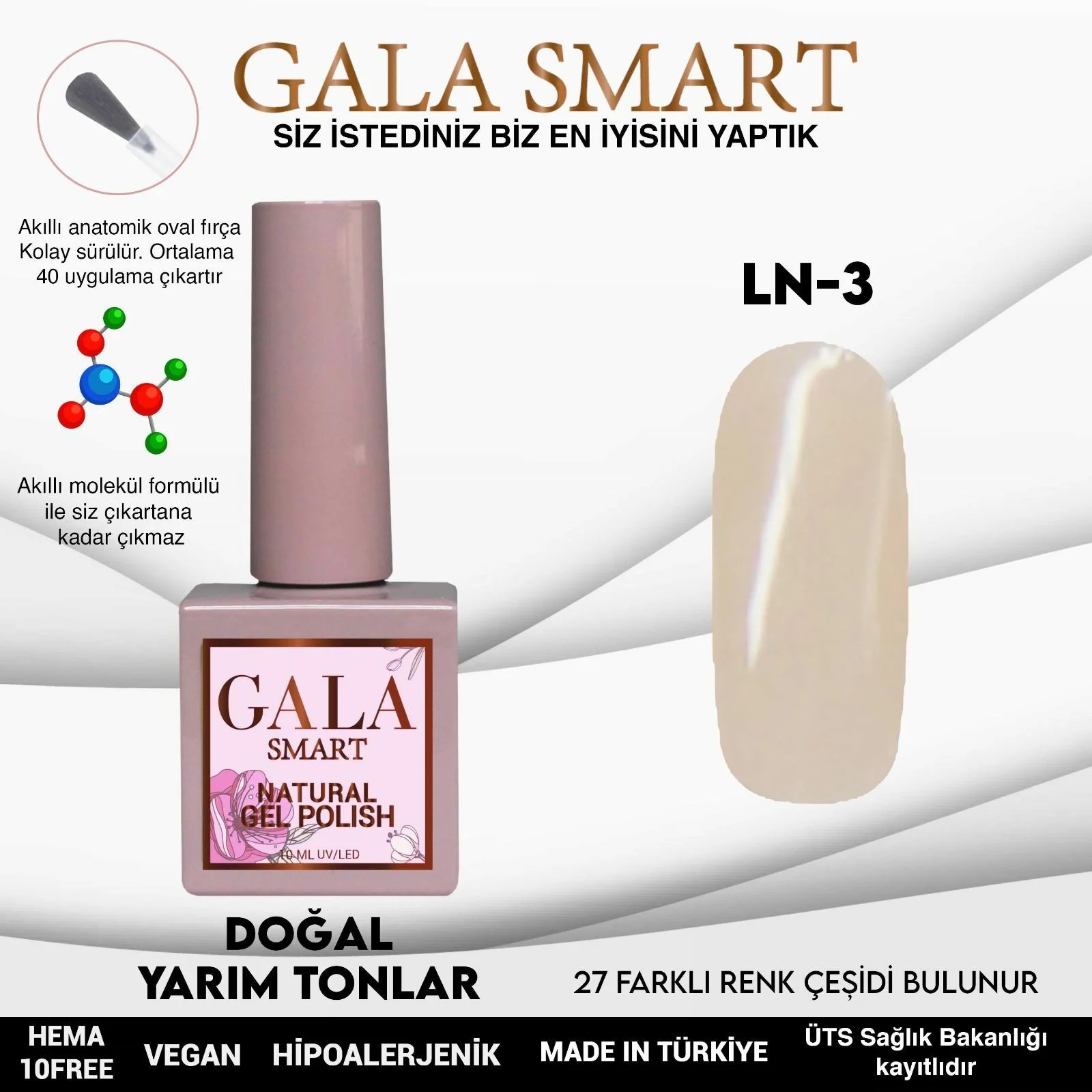 Natural Gel Polish No: LN03 resmi