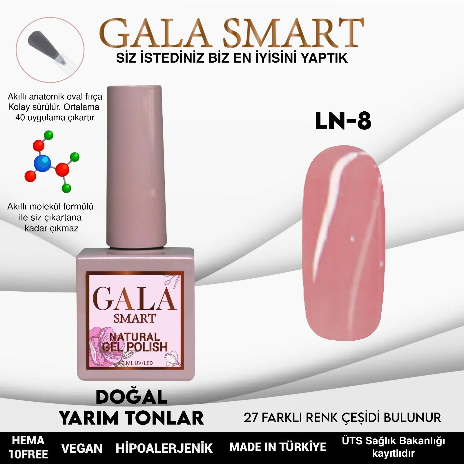 Natural Gel Polish No: LN08 resmi