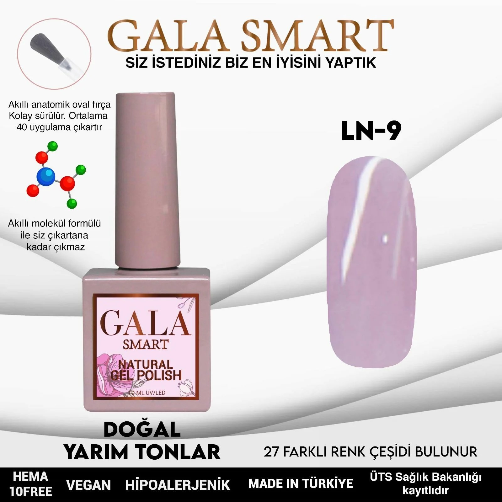 Natural Gel Polish No: LN09 resmi