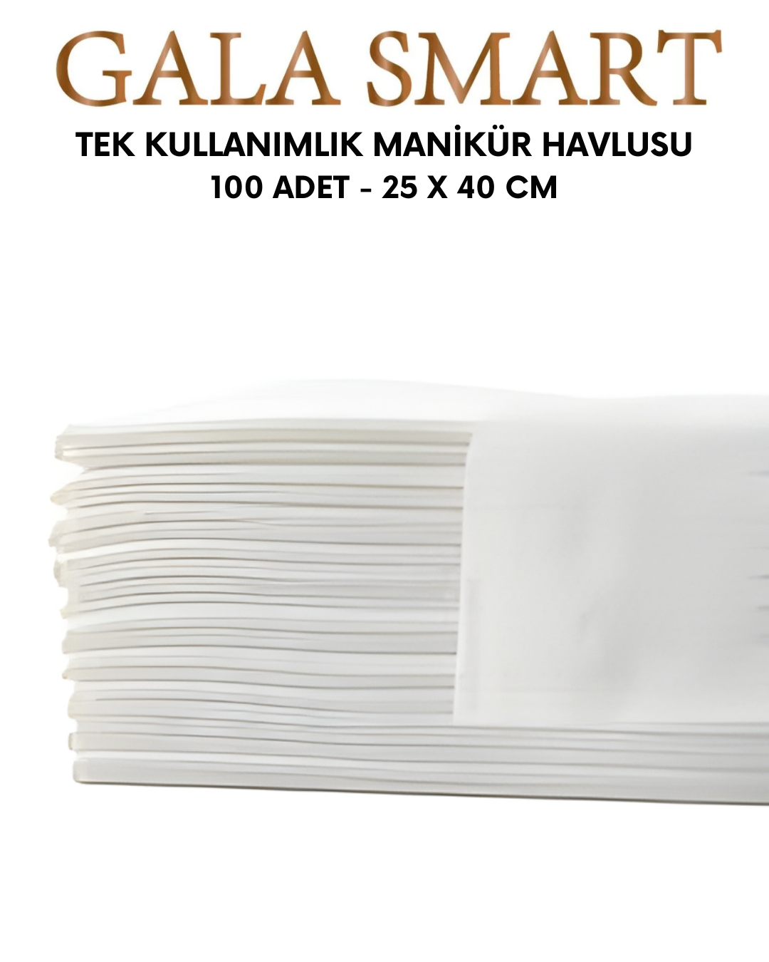 Tek Kullanımlık Manikür Havlusu 25*40cm 100 Adet resmi