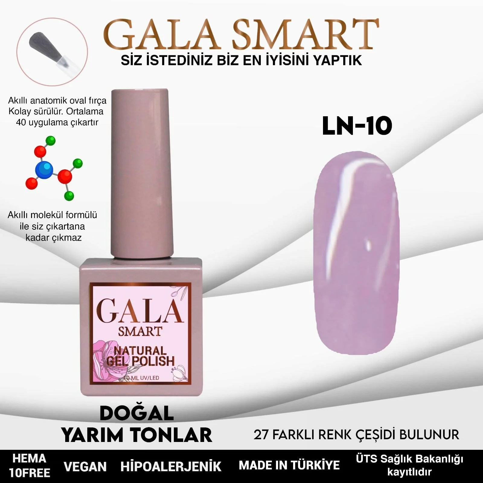 Natural Gel Polish No: LN10 resmi