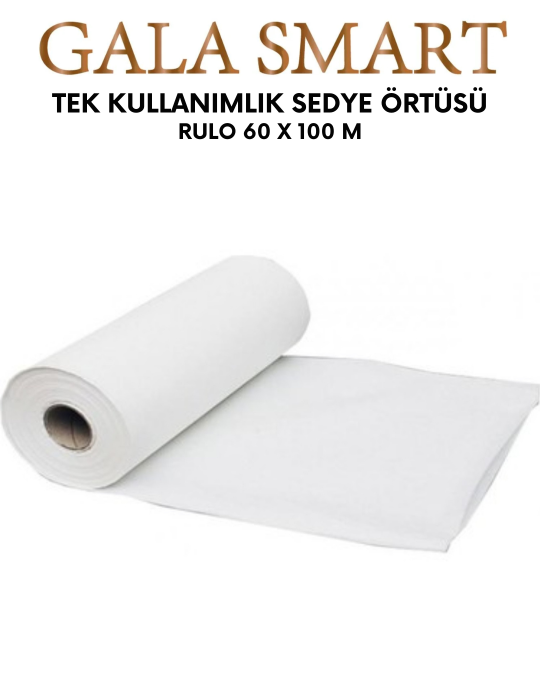 Tek Kullanımlık Sedye Örtüsü - Rulo 60*100m resmi