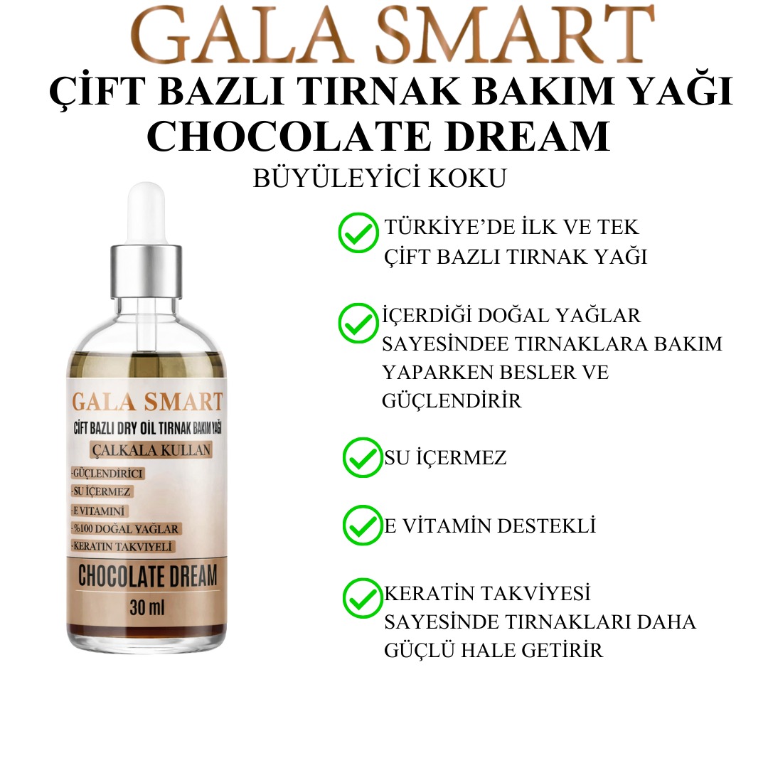 Tırnak Bakım Yağı Çift Bazlı 30ml - Chocolate Dream resmi