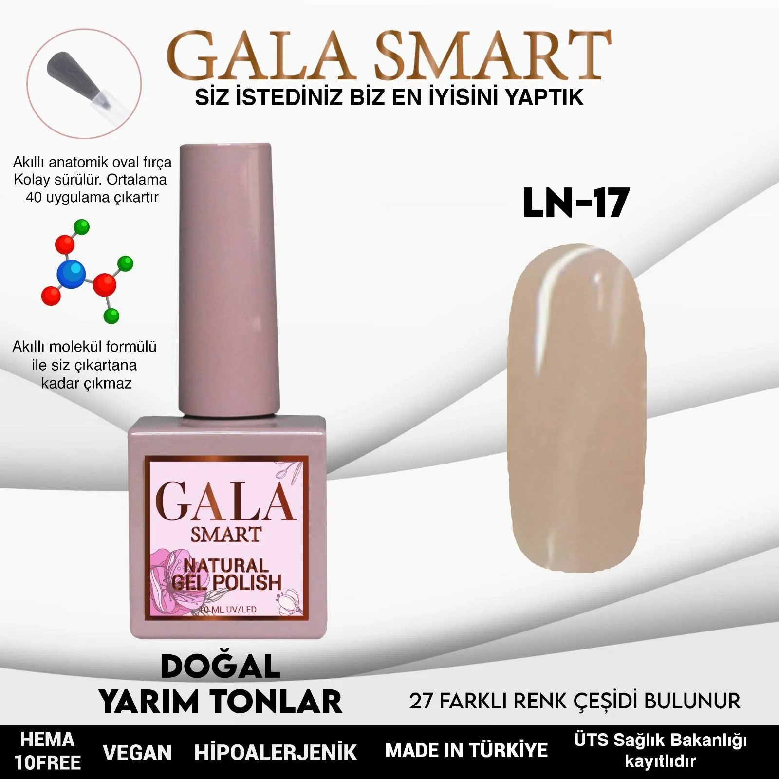 Natural Gel Polish No: LN17 resmi